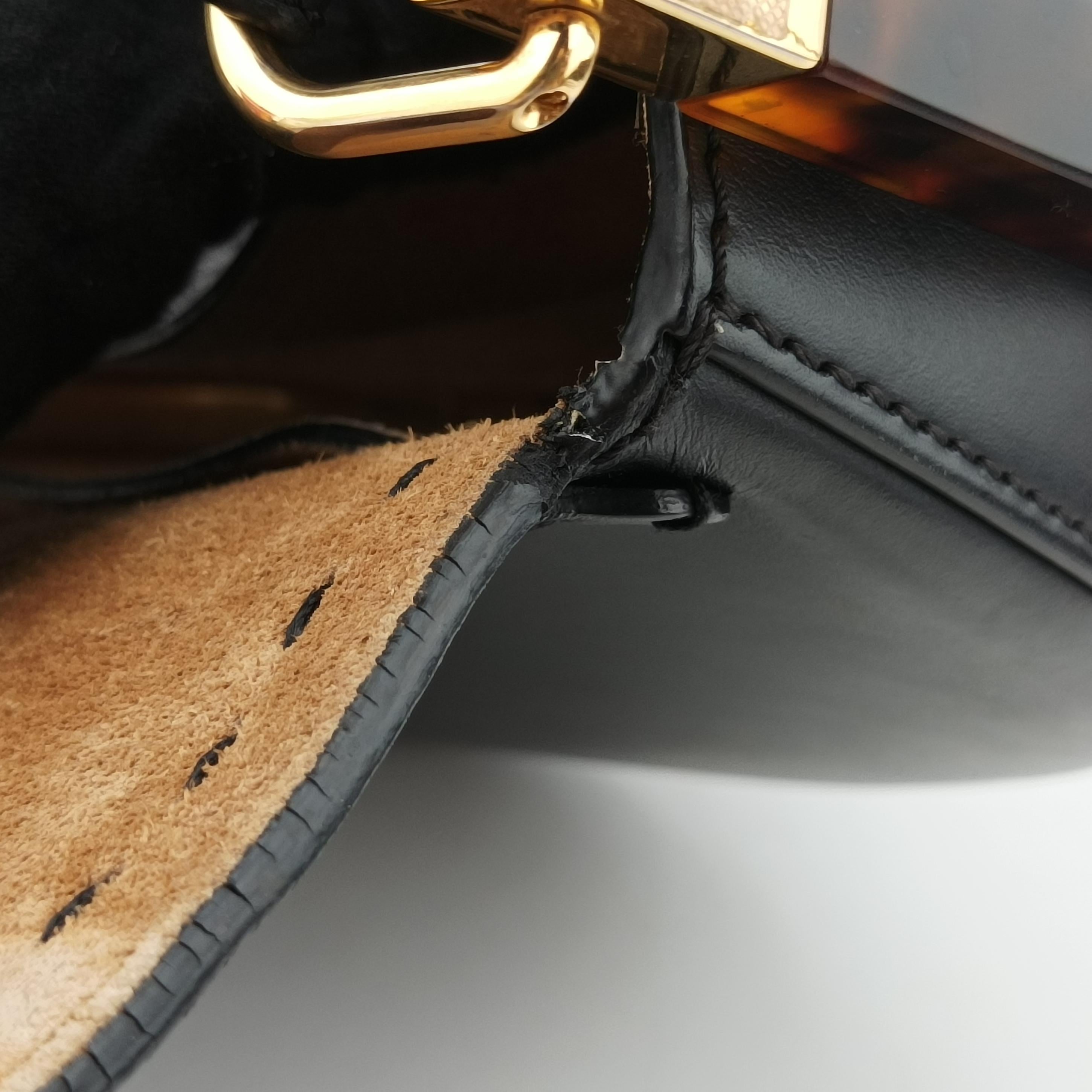 Secondhand Fendi Moonlight Black Leather 8BT346 shoulderbag | stylenewstar