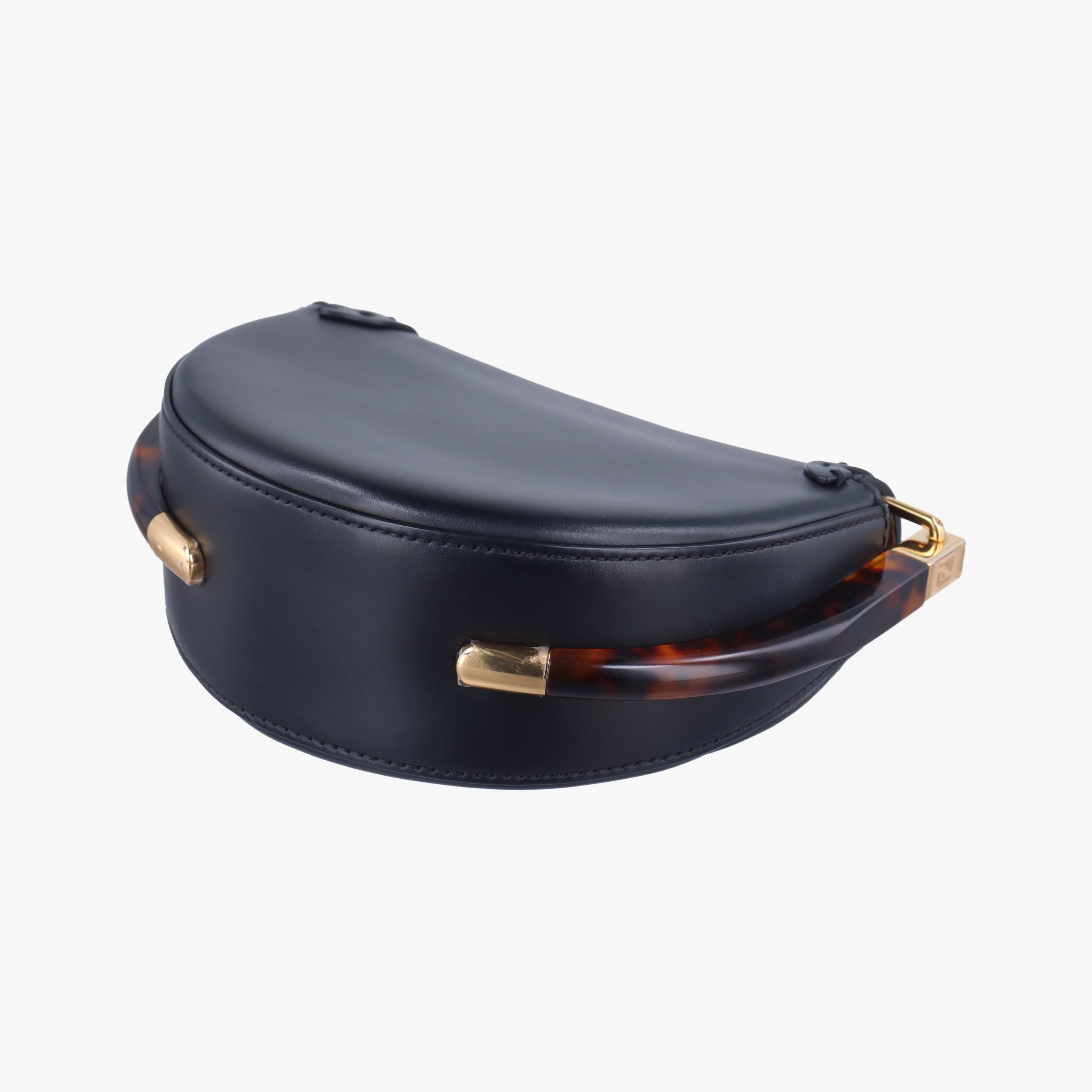 Secondhand Fendi Moonlight Black Leather 8BT346 shoulderbag | stylenewstar