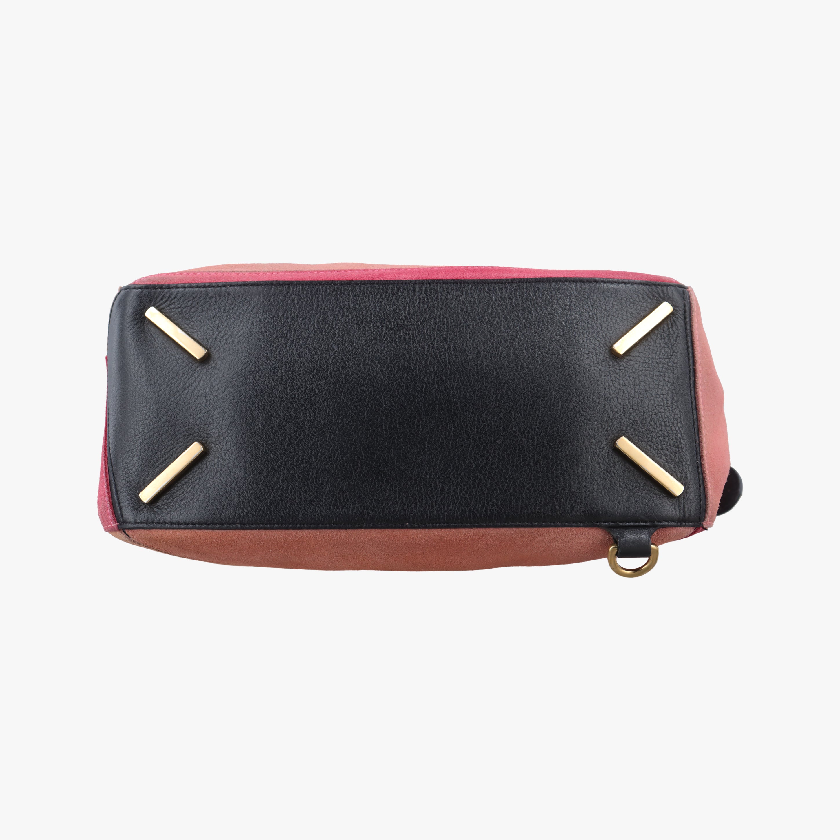 Pre-owned Loewe Puzzle　medium Pink Leather×Suede  shoulderbag | stylenewstar
