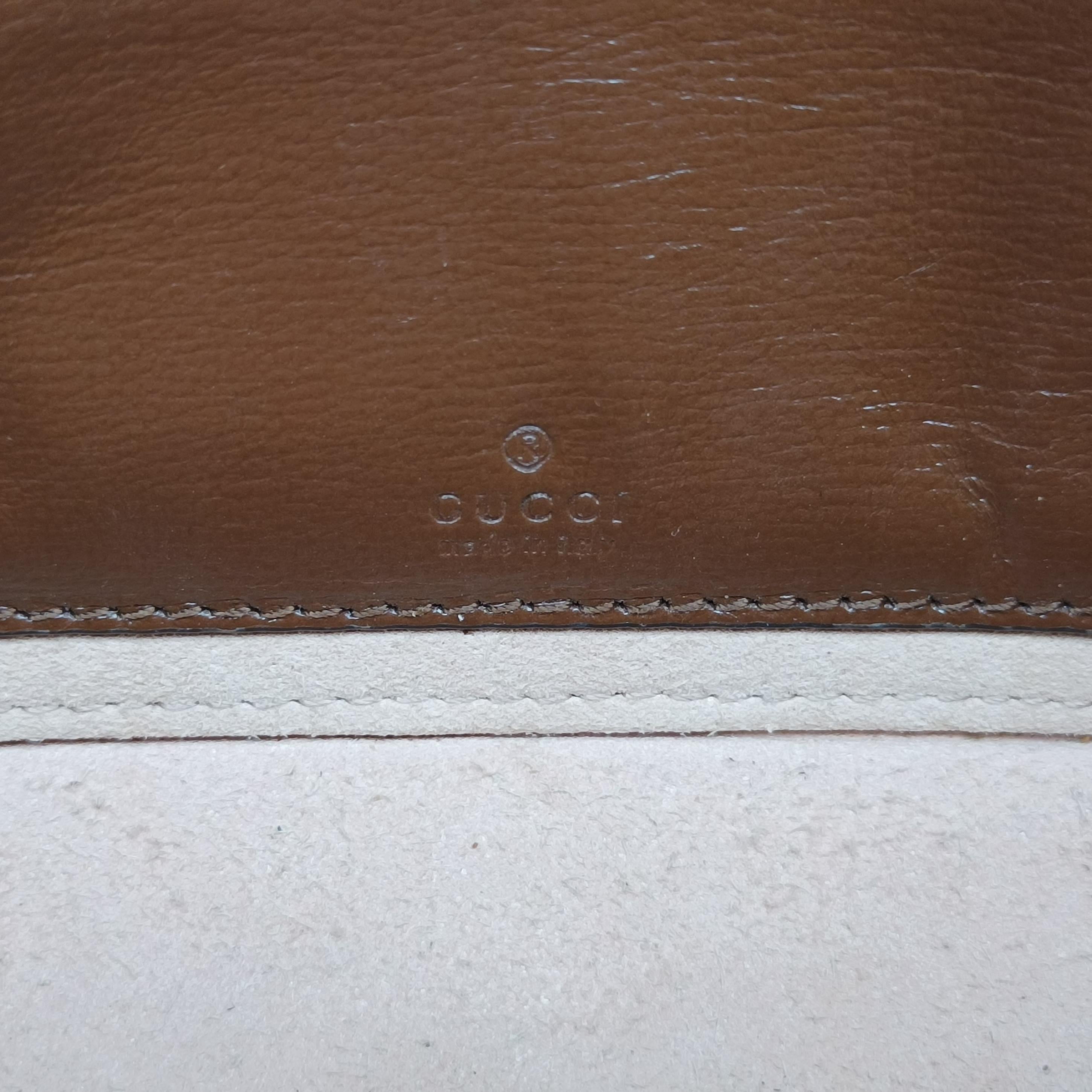 Pre-owned Gucci Interlocking G Brown PVC coated canvas 671674 shoulderbag | stylenewstar