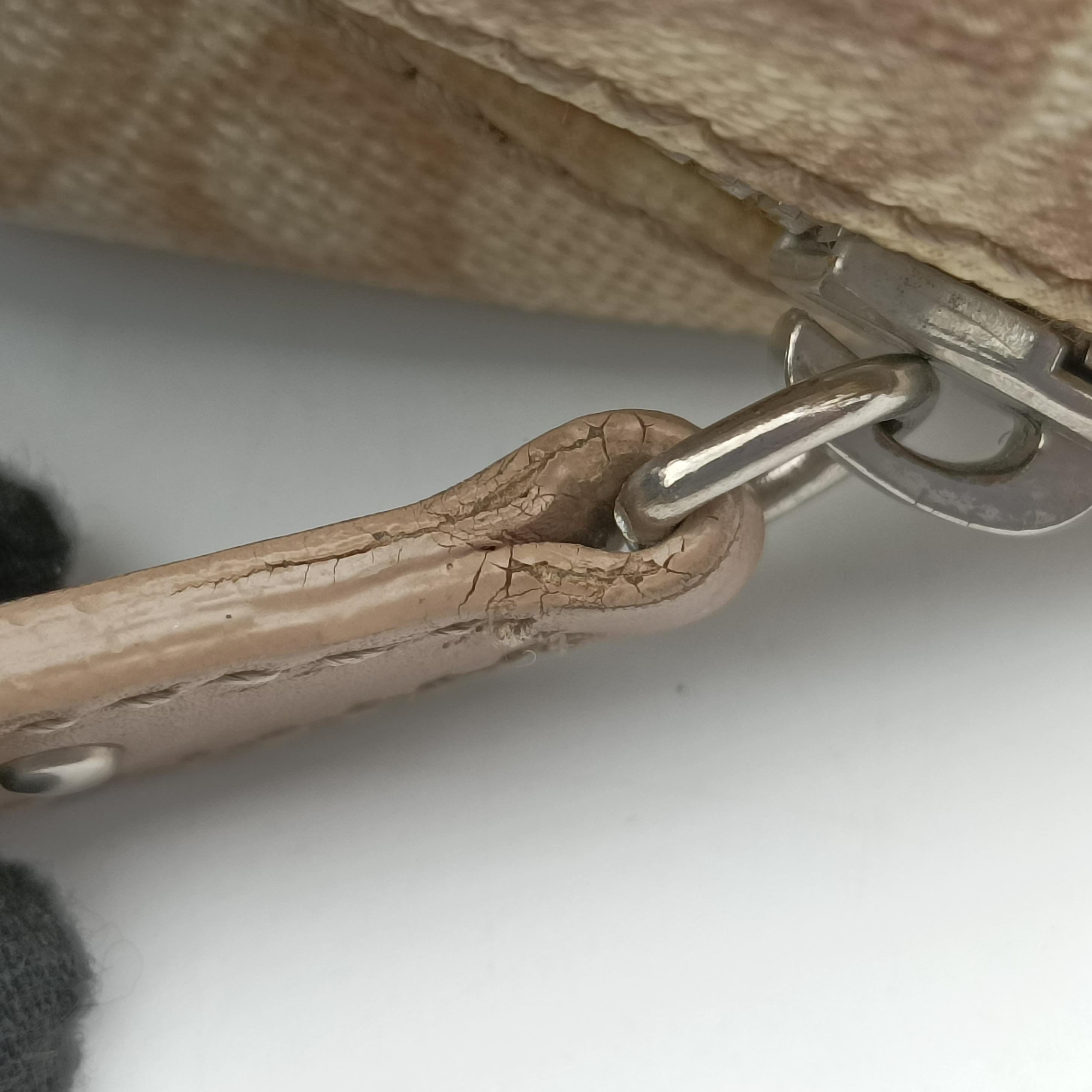 Secondhand Christian Dior Oblique Romantique Trotter Beige x White PVC coated canvas  handbag | stylenewstar