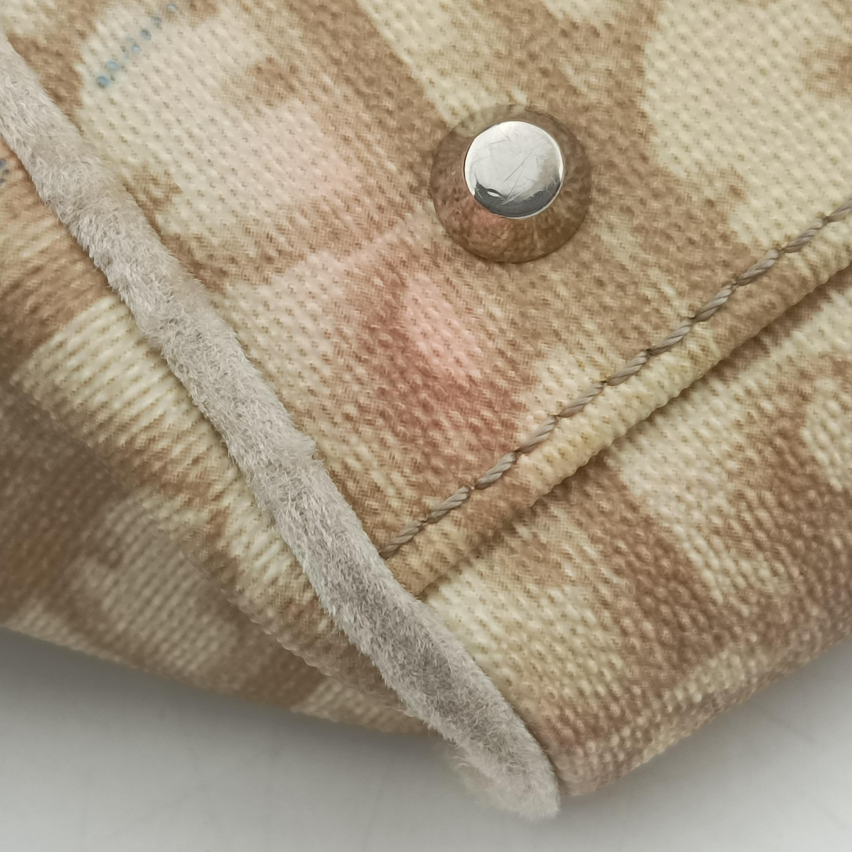 Secondhand Christian Dior Oblique Romantique Trotter Beige x White PVC coated canvas  handbag | stylenewstar
