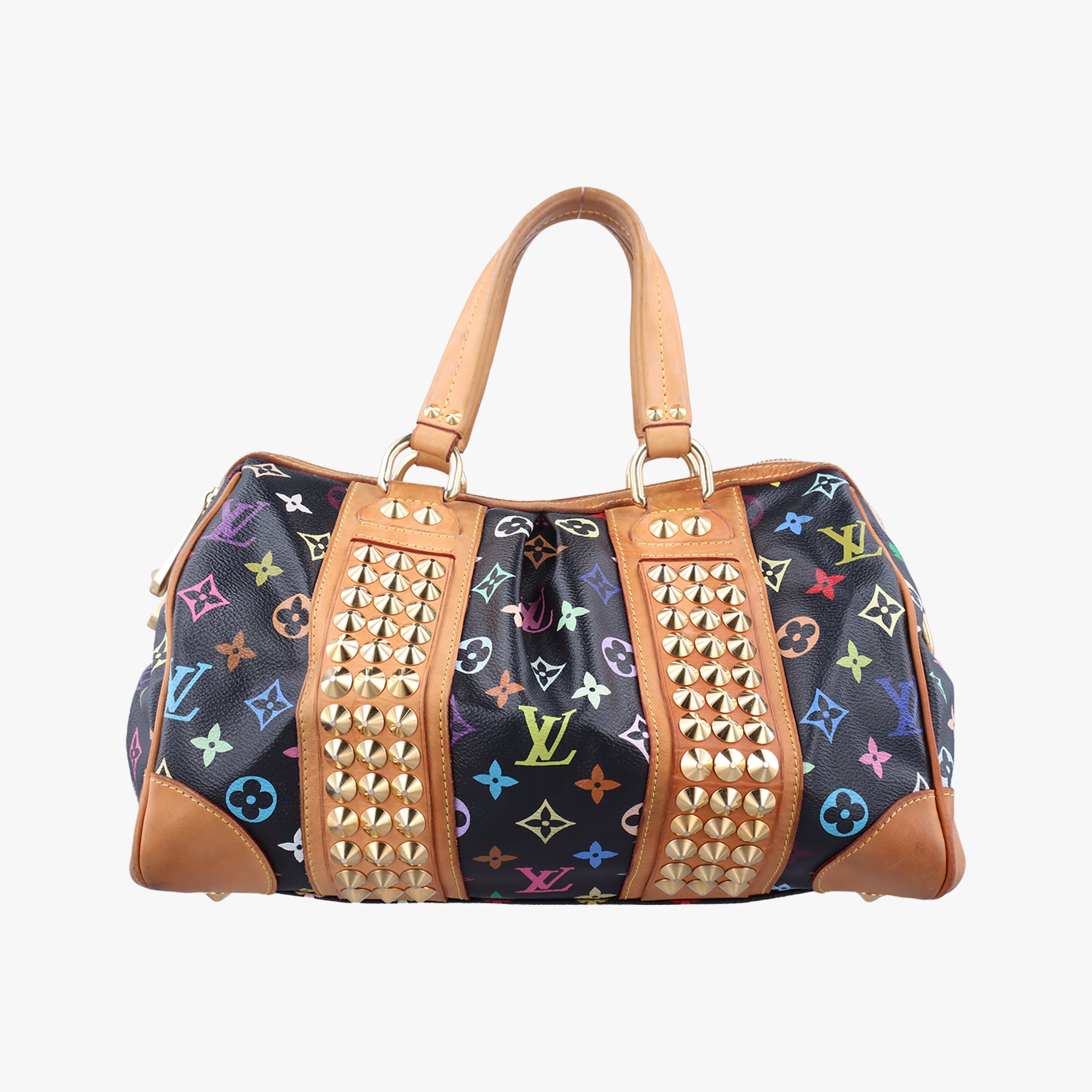 Vintage Louis Vuitton COURTNEY MM Noir Monogram Multicolor M45642 handbag | stylenewstar
