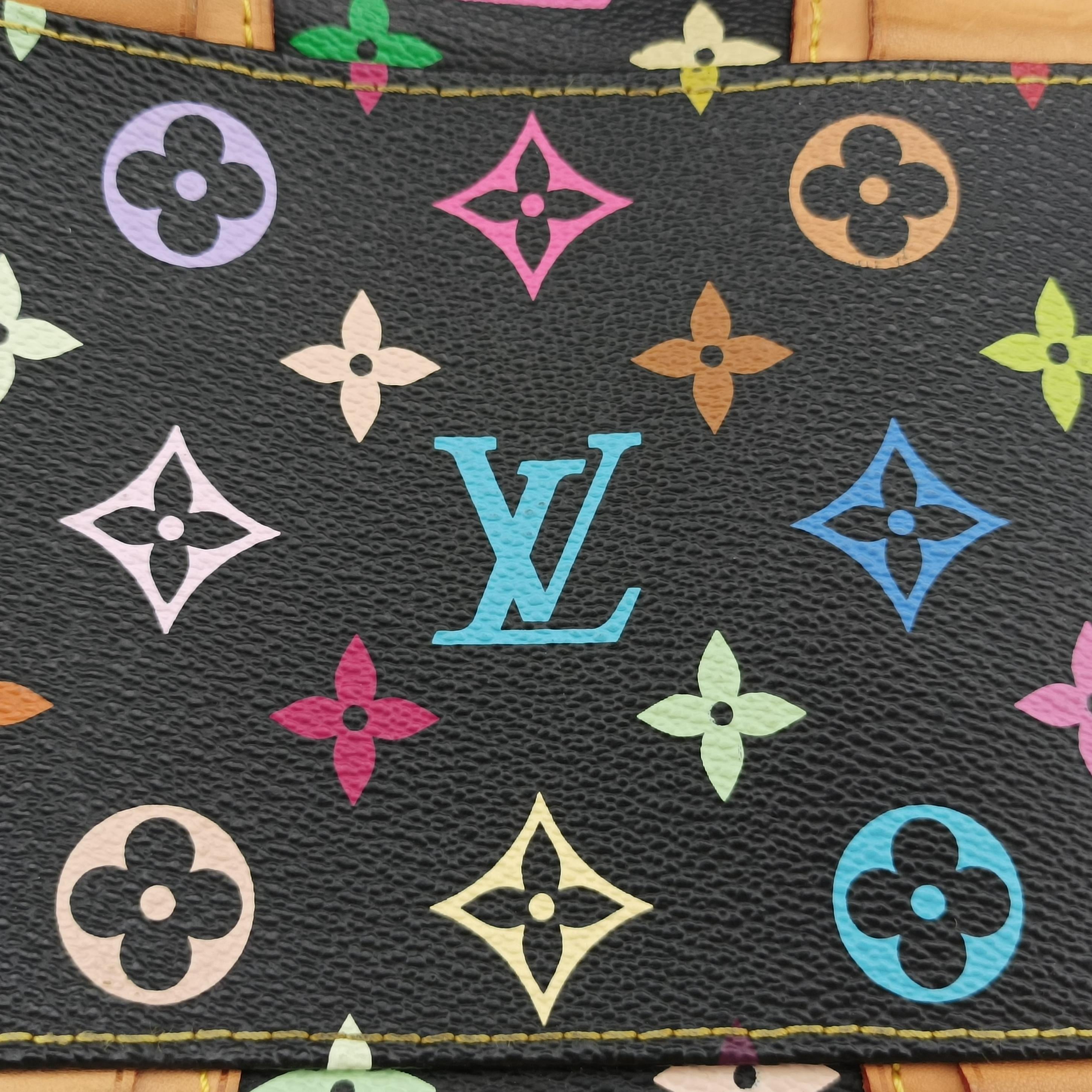 Vintage Louis Vuitton COURTNEY MM Noir Monogram Multicolor M45642 handbag | stylenewstar