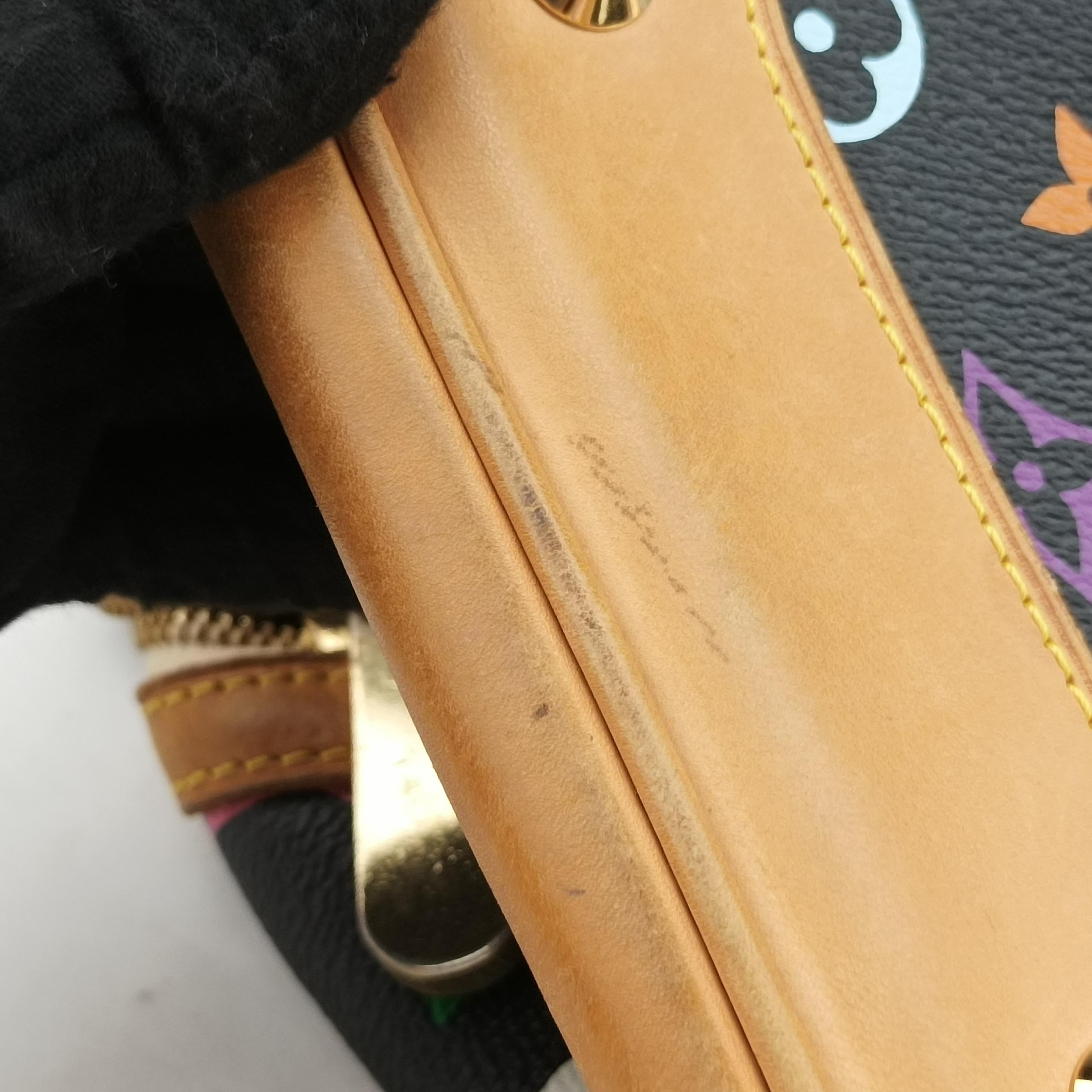 Vintage Louis Vuitton COURTNEY MM Noir Monogram Multicolor M45642 handbag | stylenewstar
