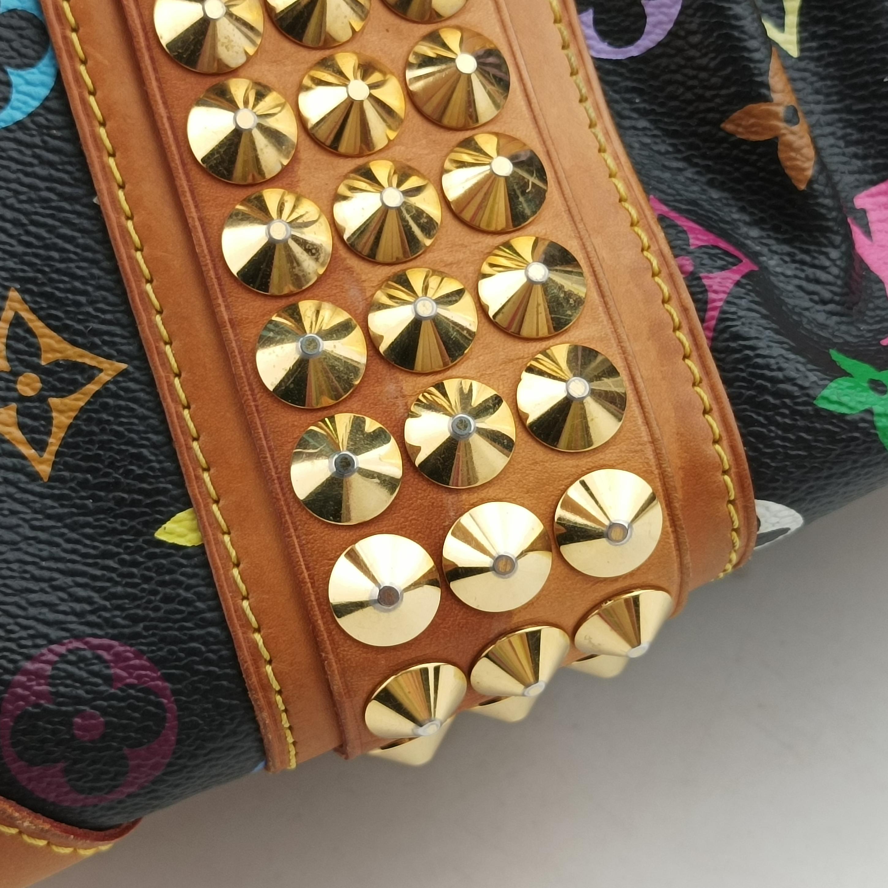 Vintage Louis Vuitton COURTNEY MM Noir Monogram Multicolor M45642 handbag | stylenewstar