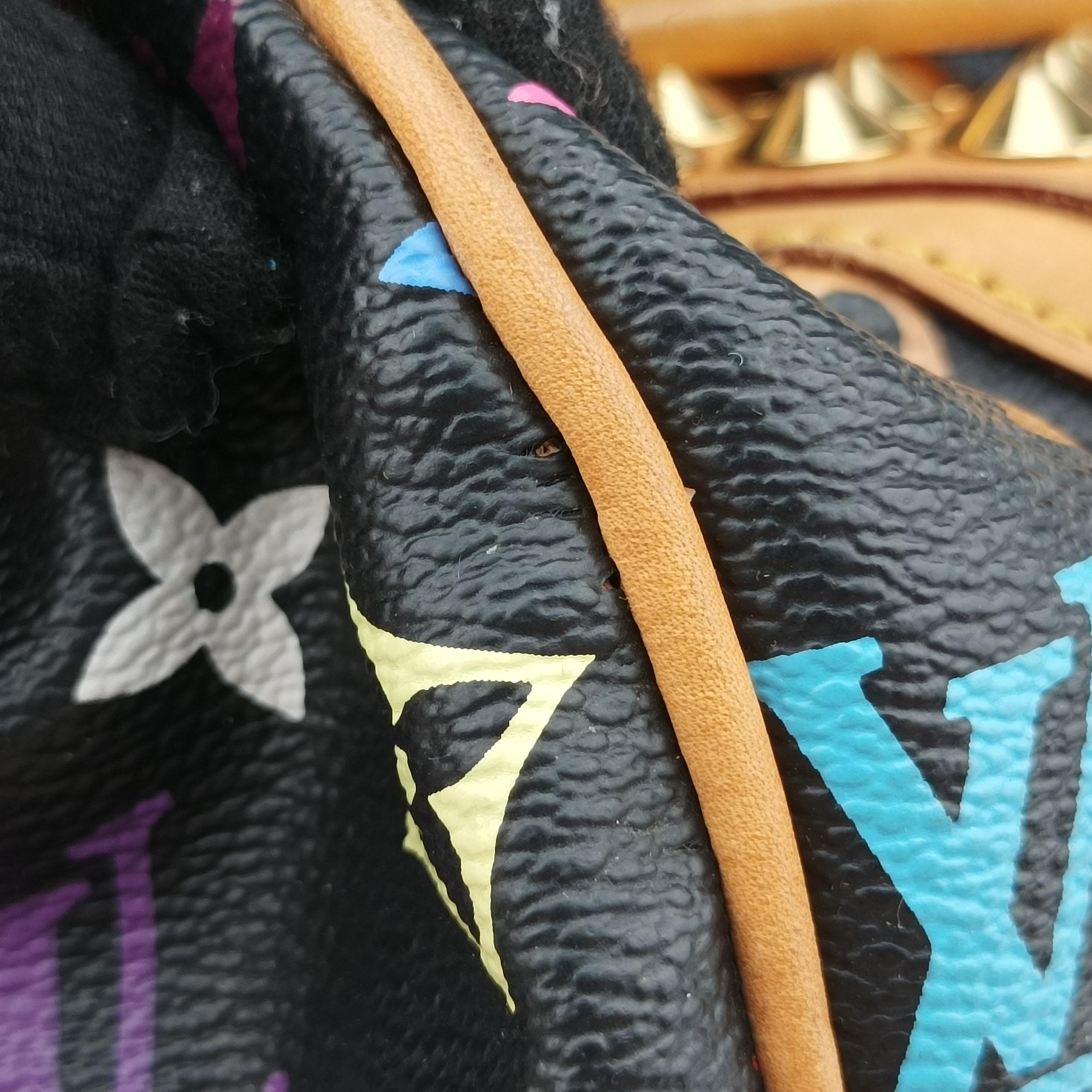 Vintage Louis Vuitton COURTNEY MM Noir Monogram Multicolor M45642 handbag | stylenewstar