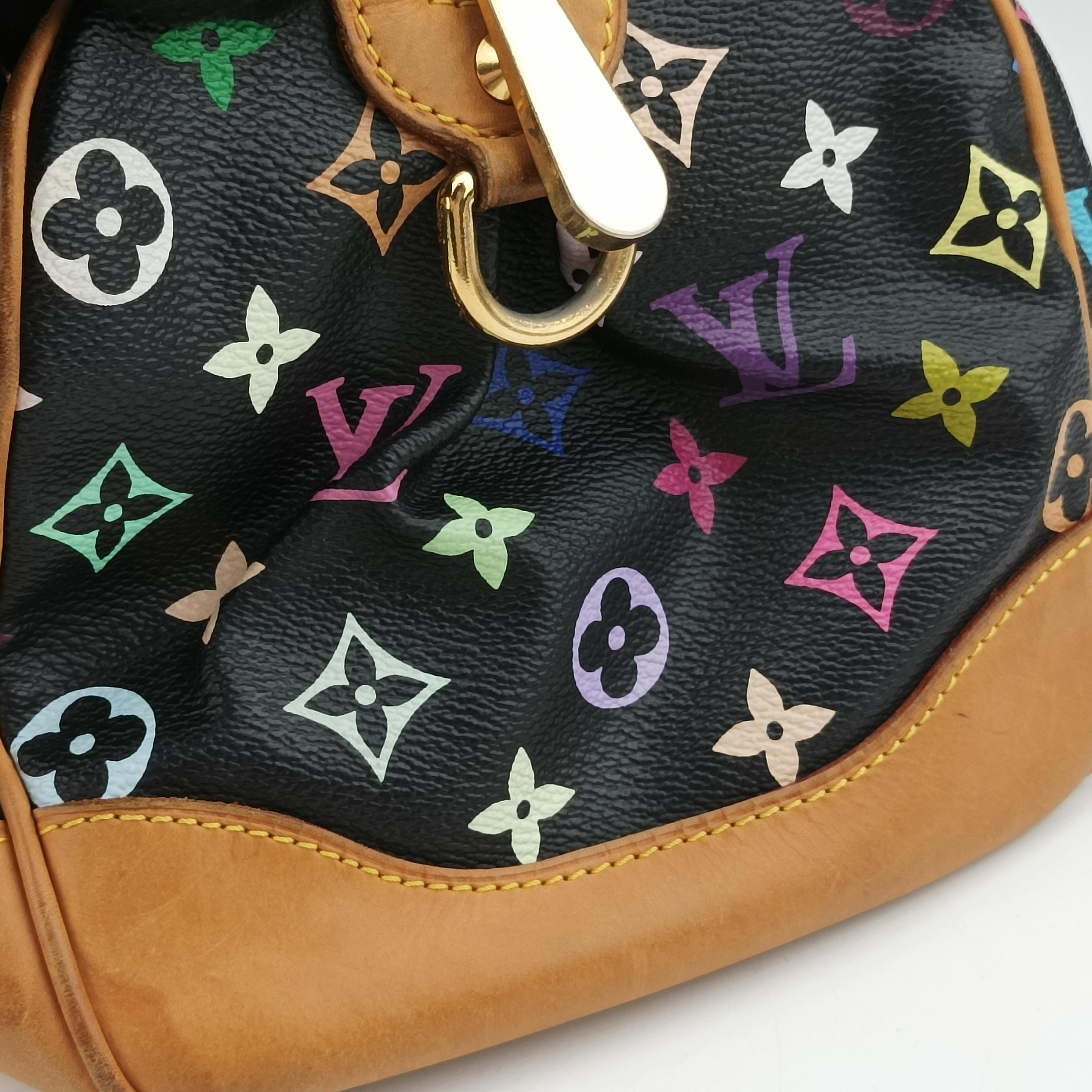 Vintage Louis Vuitton COURTNEY MM Noir Monogram Multicolor M45642 handbag | stylenewstar