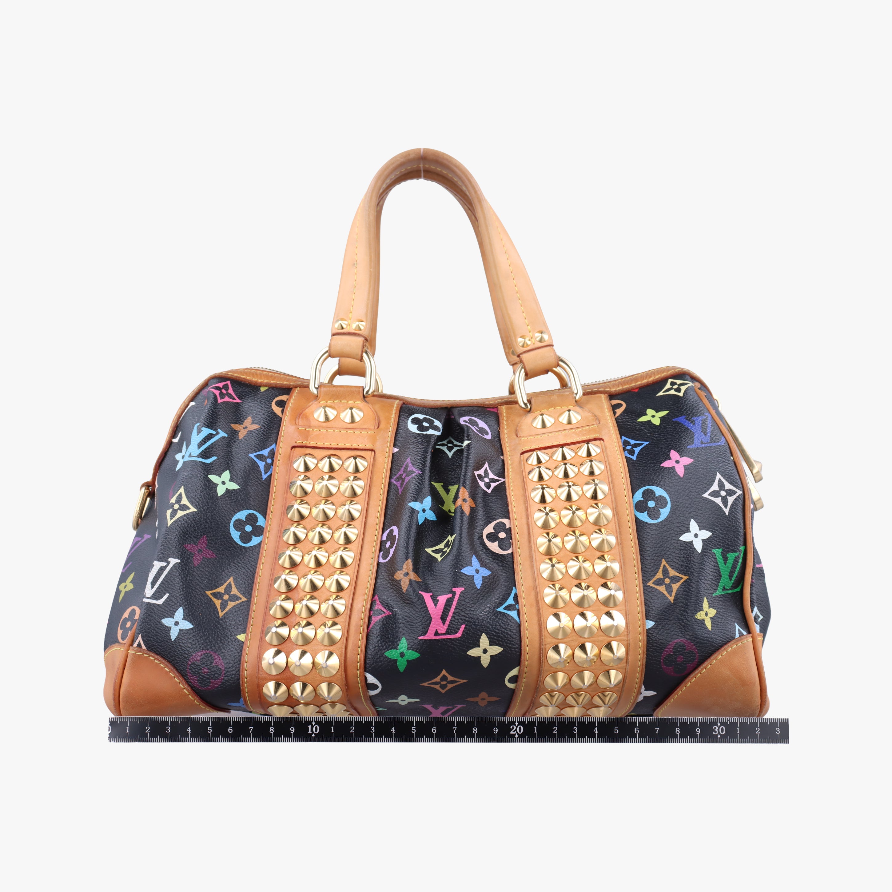 Vintage Louis Vuitton COURTNEY MM Noir Monogram Multicolor M45642 handbag | stylenewstar