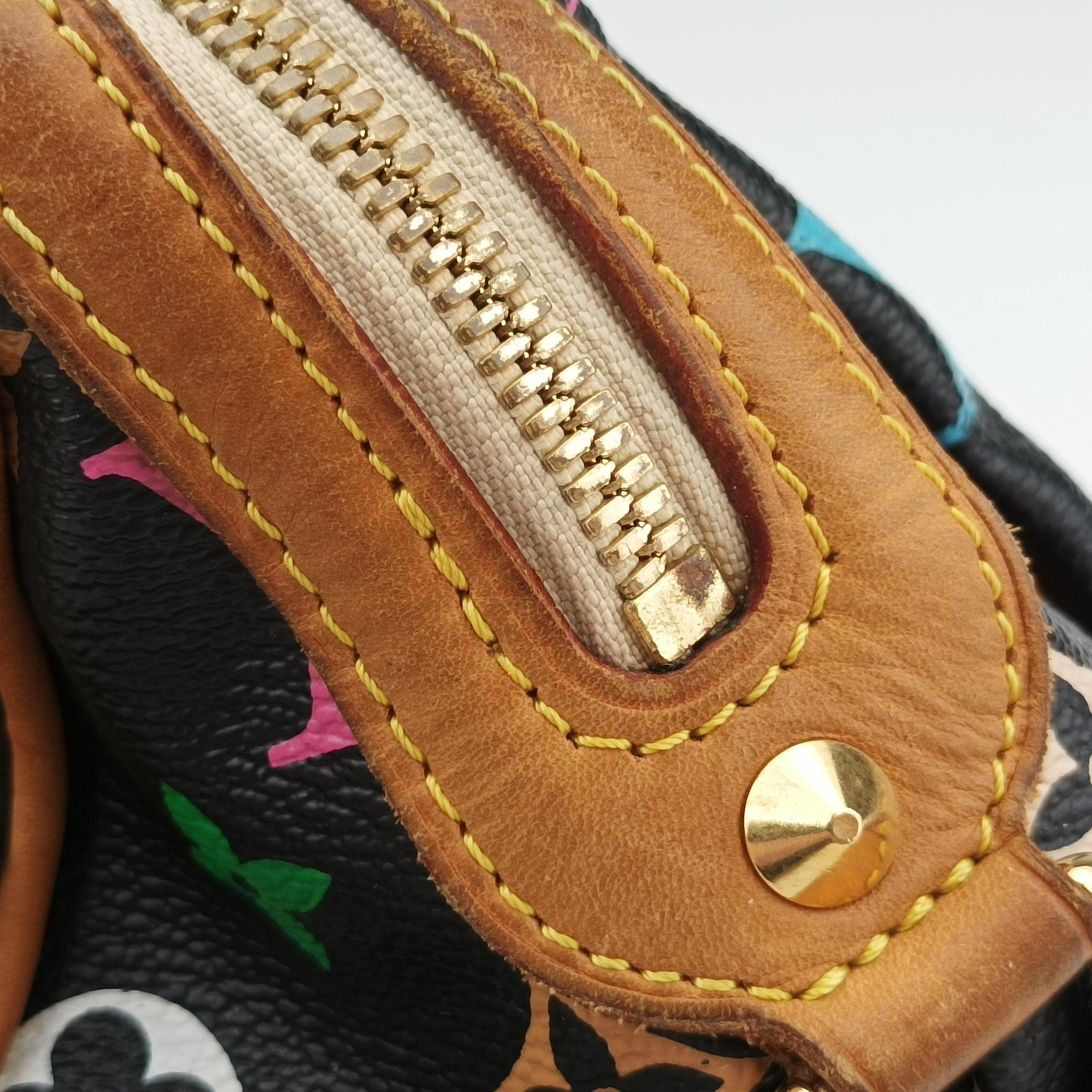 Vintage Louis Vuitton COURTNEY MM Noir Monogram Multicolor M45642 handbag | stylenewstar