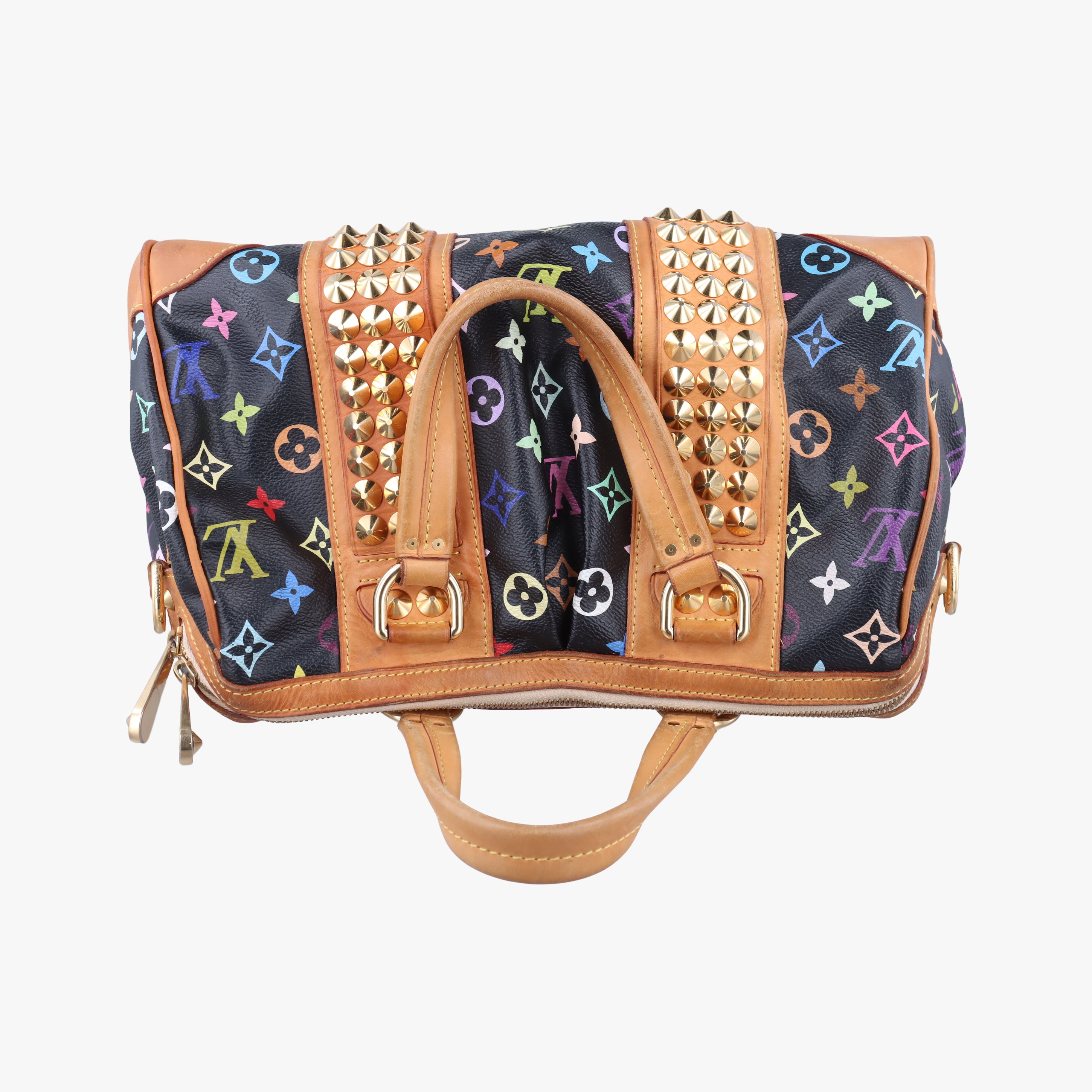Vintage Louis Vuitton COURTNEY MM Noir Monogram Multicolor M45642 handbag | stylenewstar