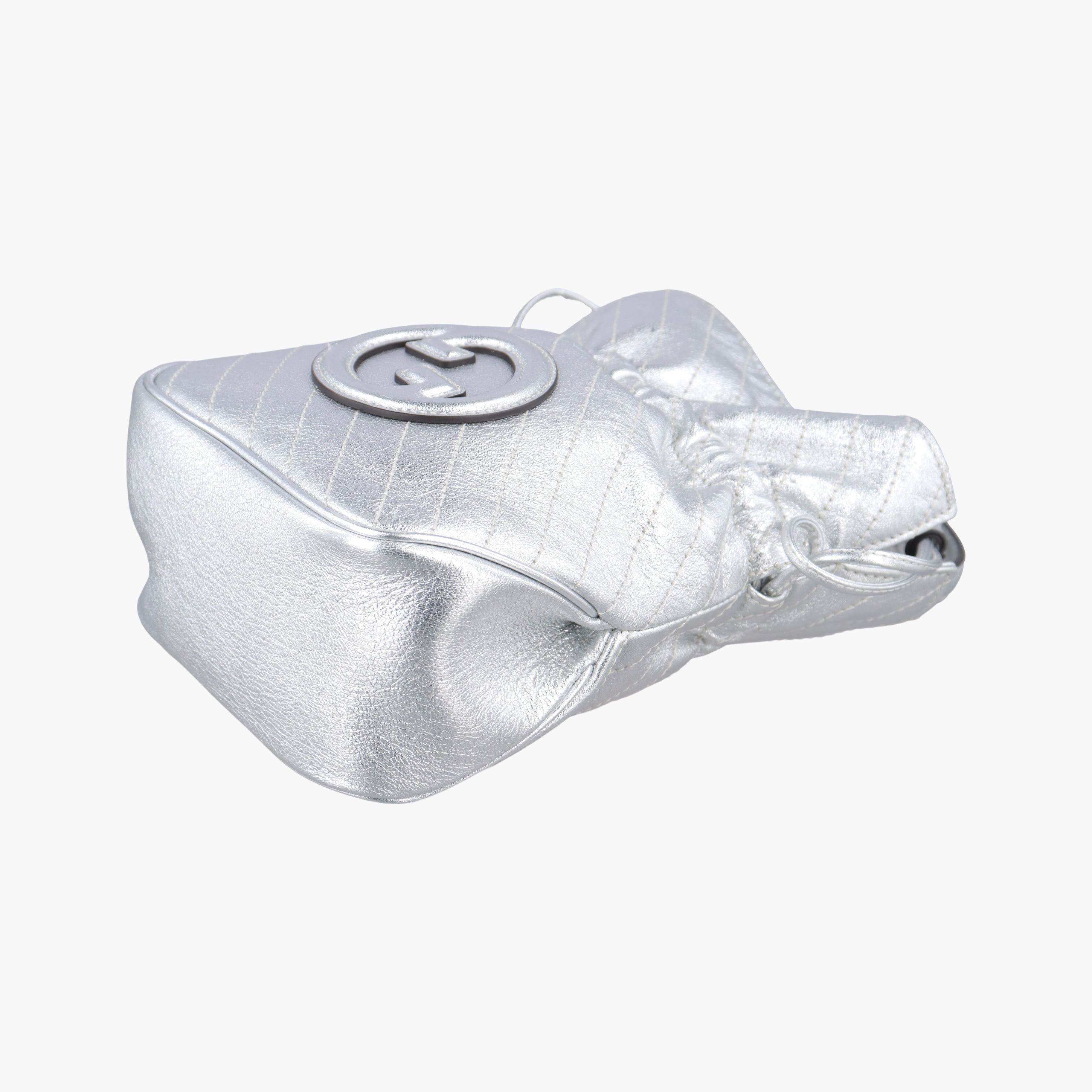 Pre-owned Gucci Blondie Silver Leather 760313 shoulderbag | stylenewstar