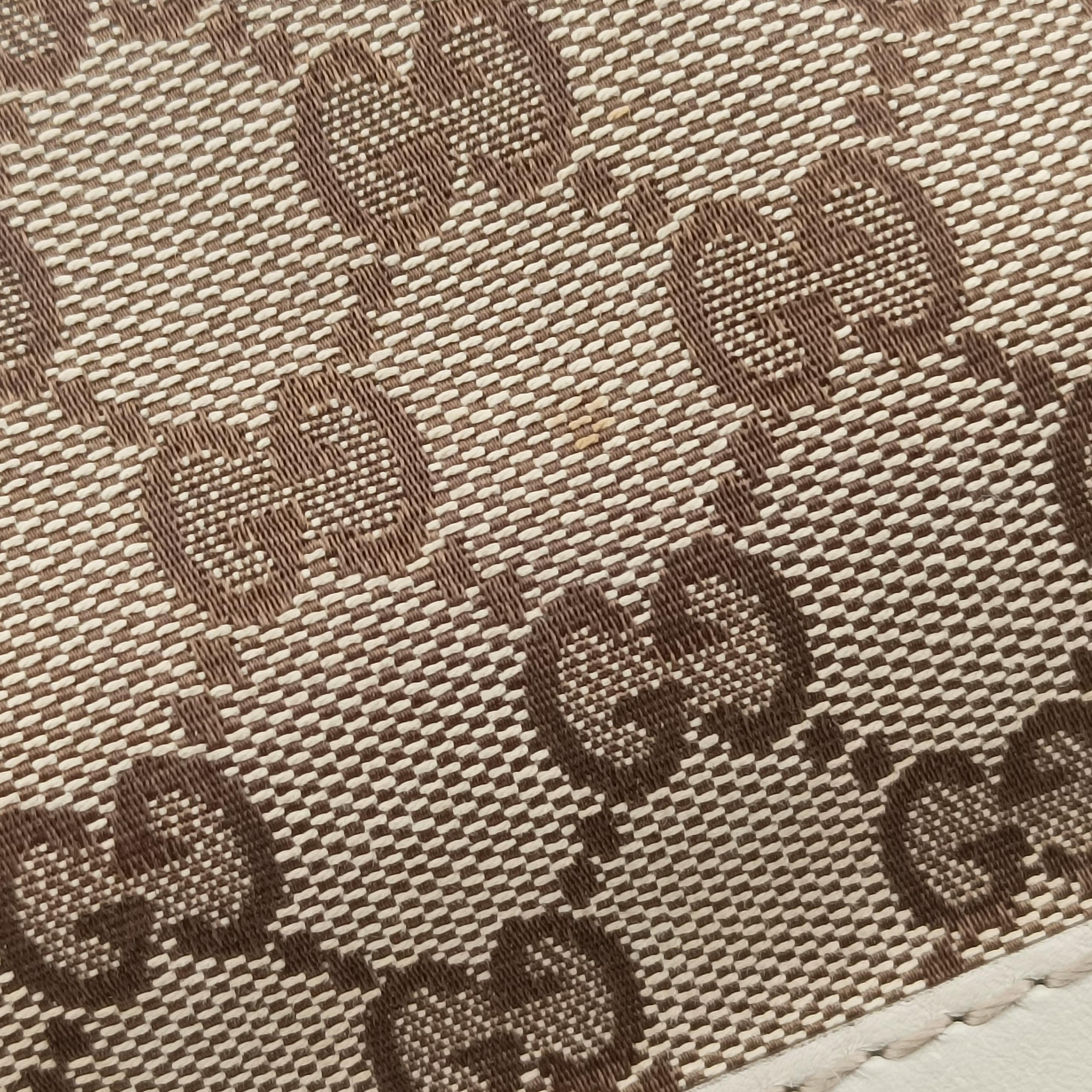 Pre-owned Gucci Guccissima Mayfair Beige×Multicolour canvas×leather 257063 handbag | stylenewstar