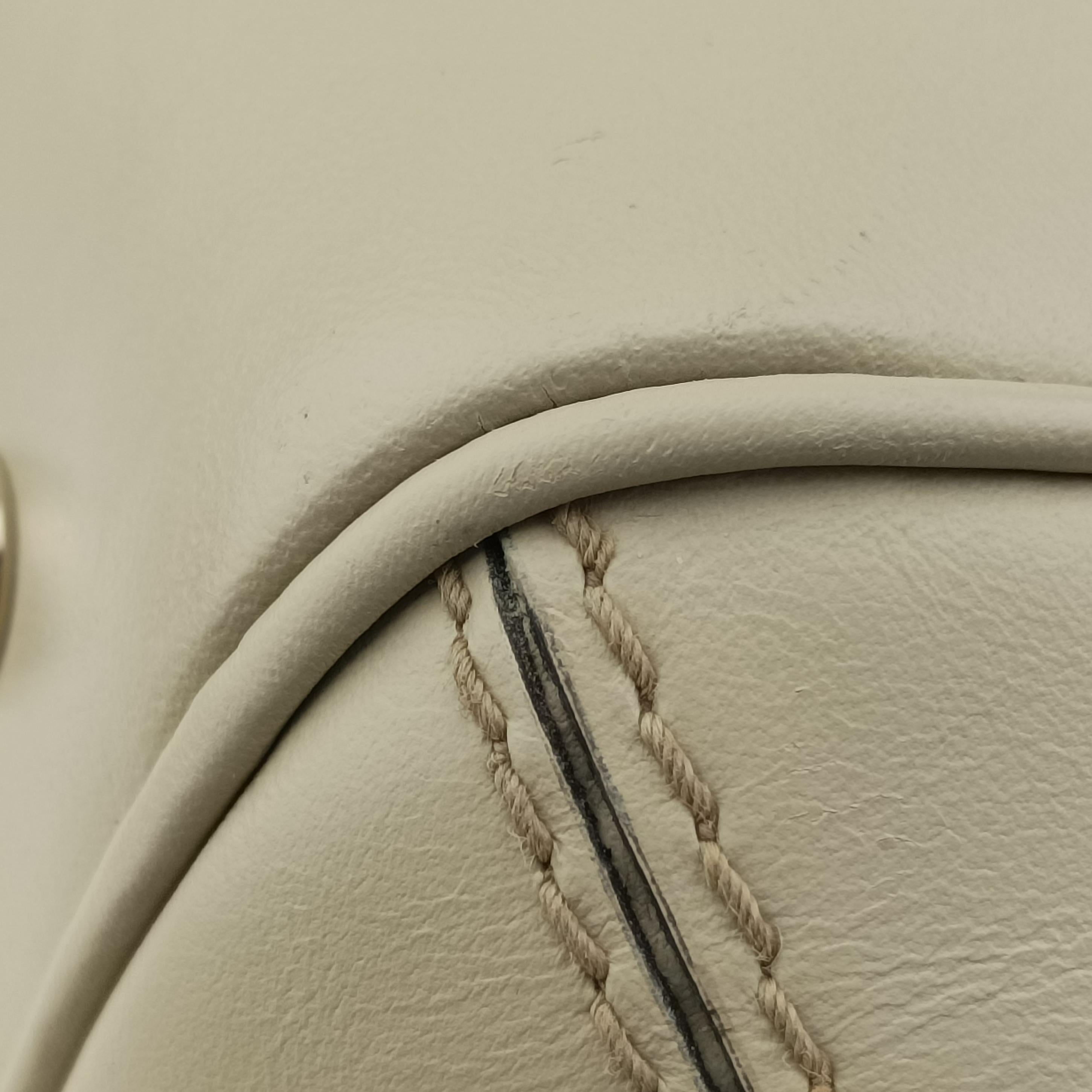 Pre-owned Gucci Guccissima Mayfair Beige×Multicolour canvas×leather 257063 handbag | stylenewstar