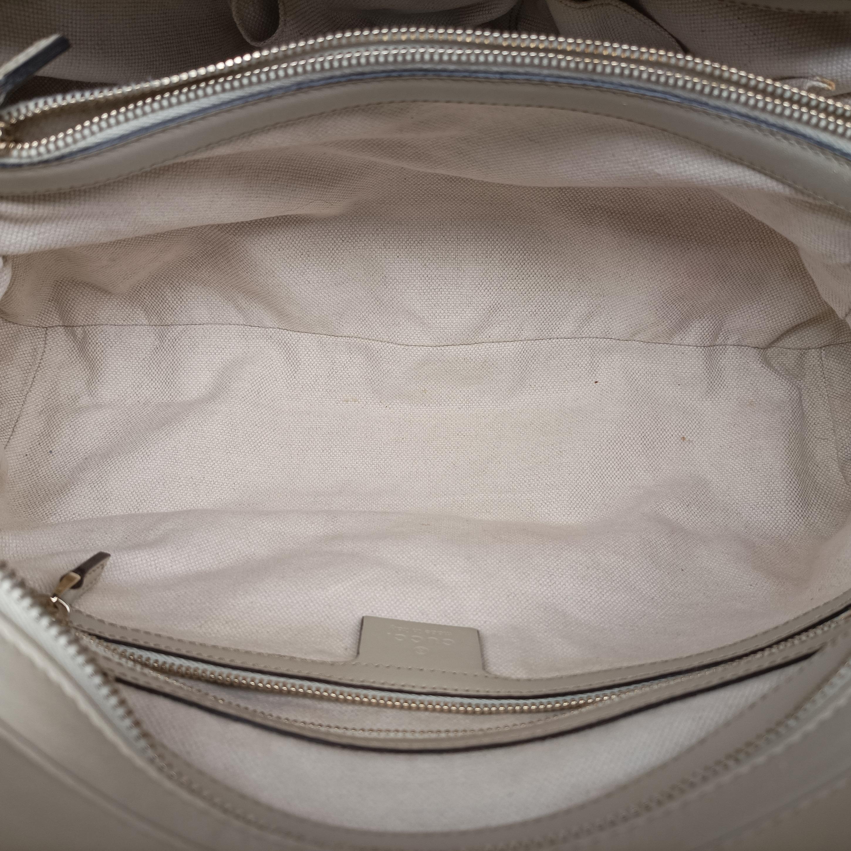 Pre-owned Gucci Guccissima Mayfair Beige×Multicolour canvas×leather 257063 handbag | stylenewstar