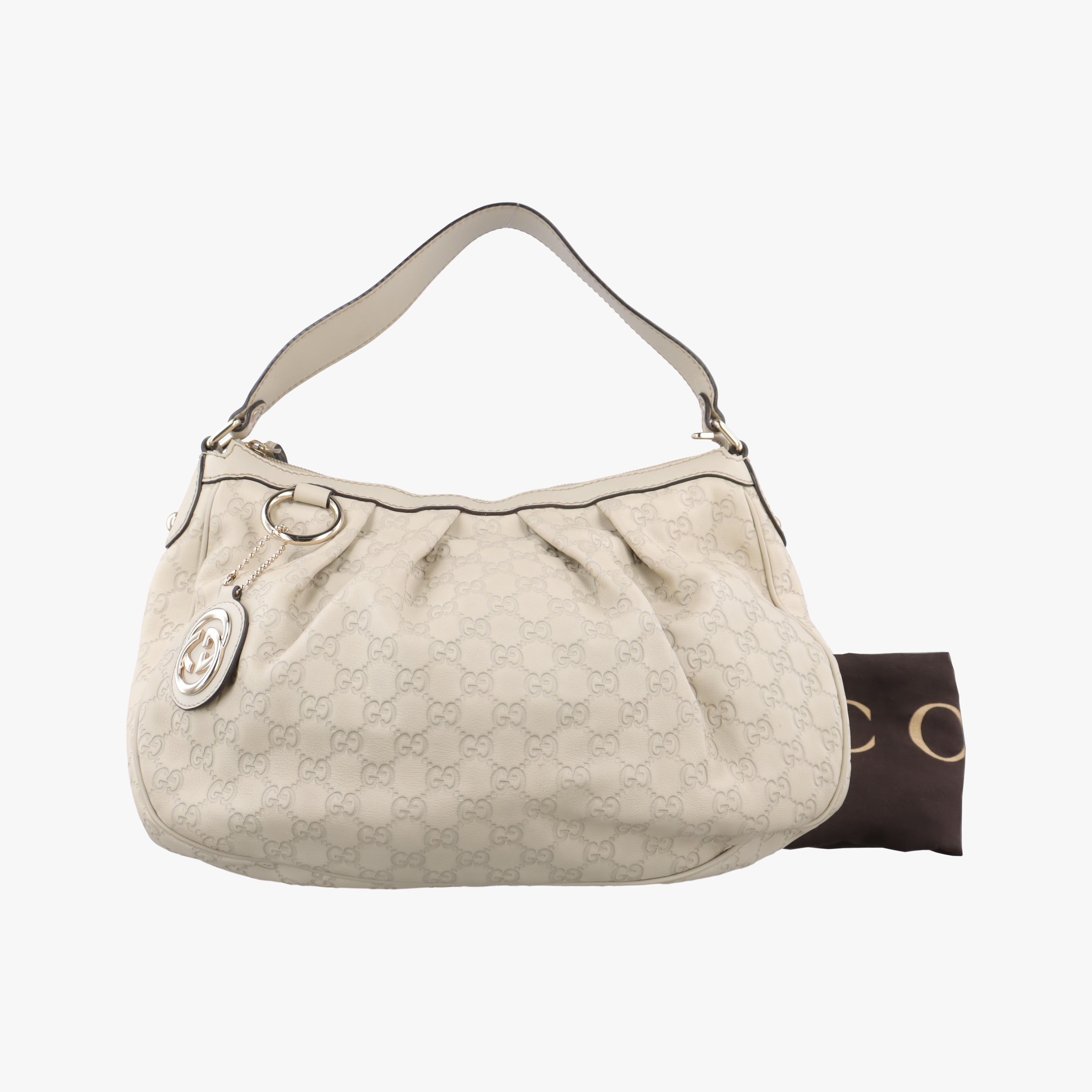 Secondhand Gucci Sukey White Leather 232955 shoulderbag | stylenewstar