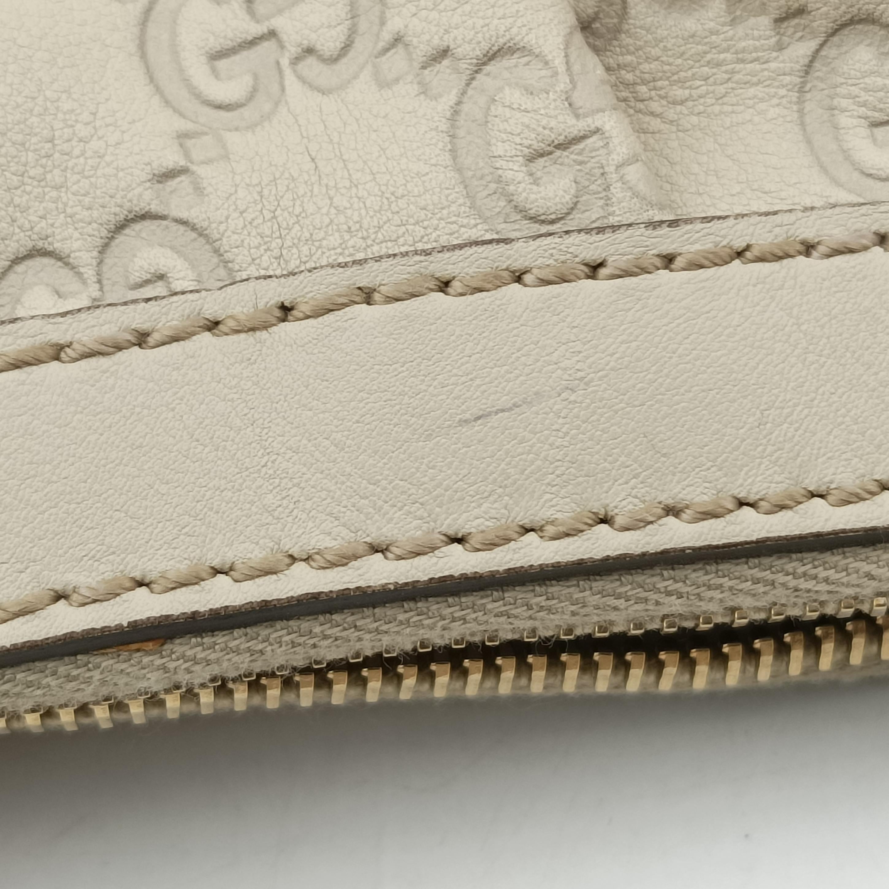 Secondhand Gucci Sukey White Leather 232955 shoulderbag | stylenewstar