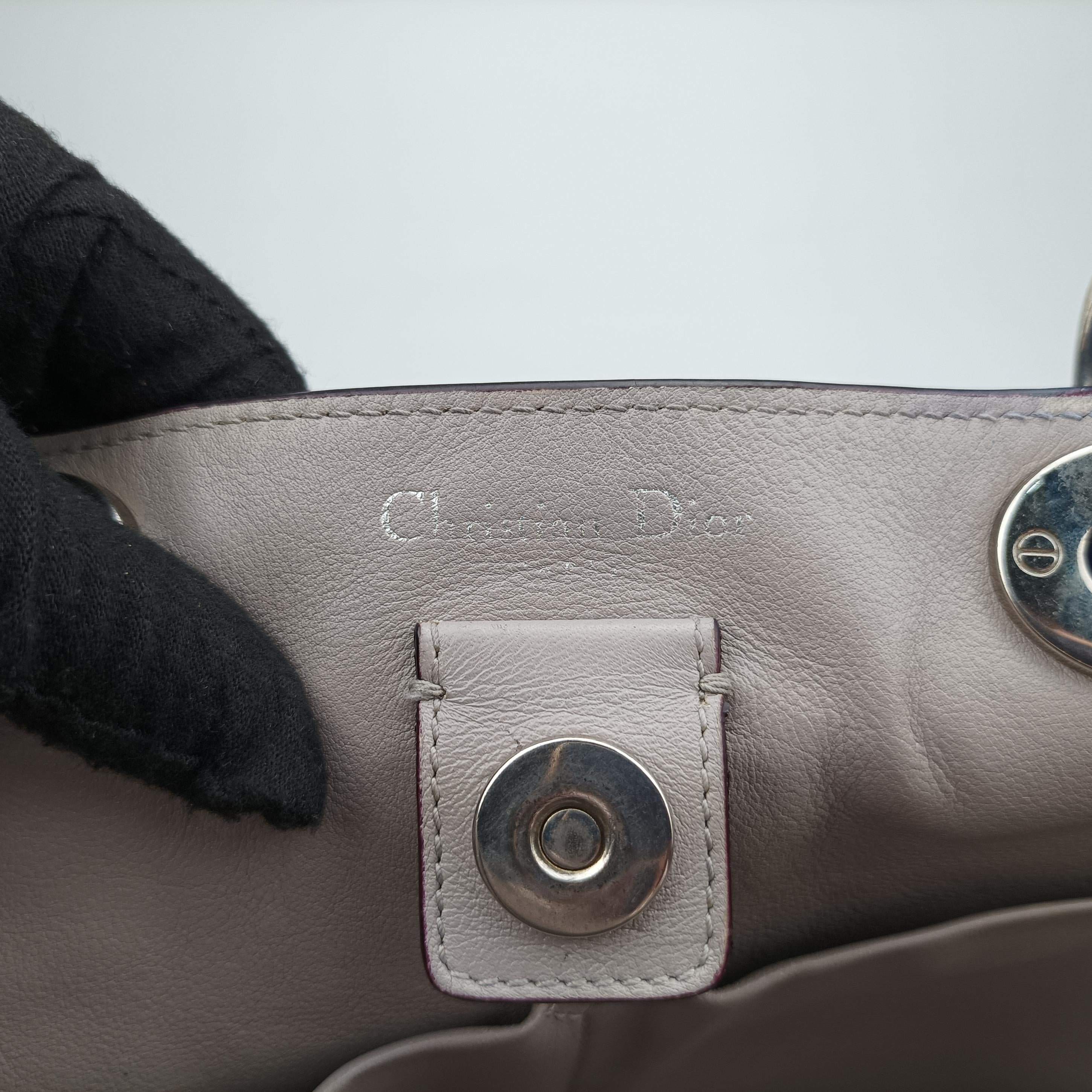 Pre-owned Christian Dior Diorissimo Blue Leather  shoulderbag | stylenewstar