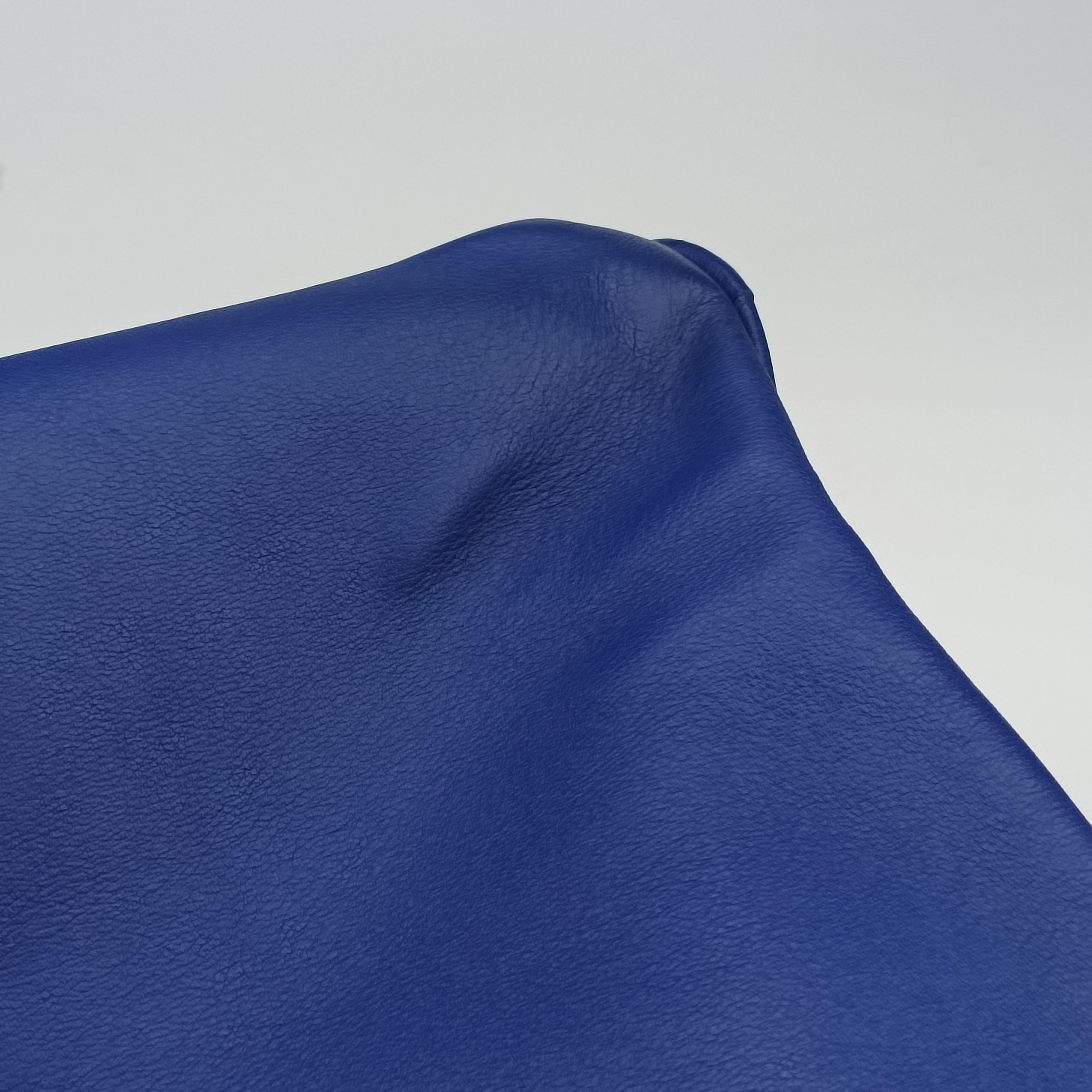 Pre-owned Christian Dior Diorissimo Blue Leather  shoulderbag | stylenewstar