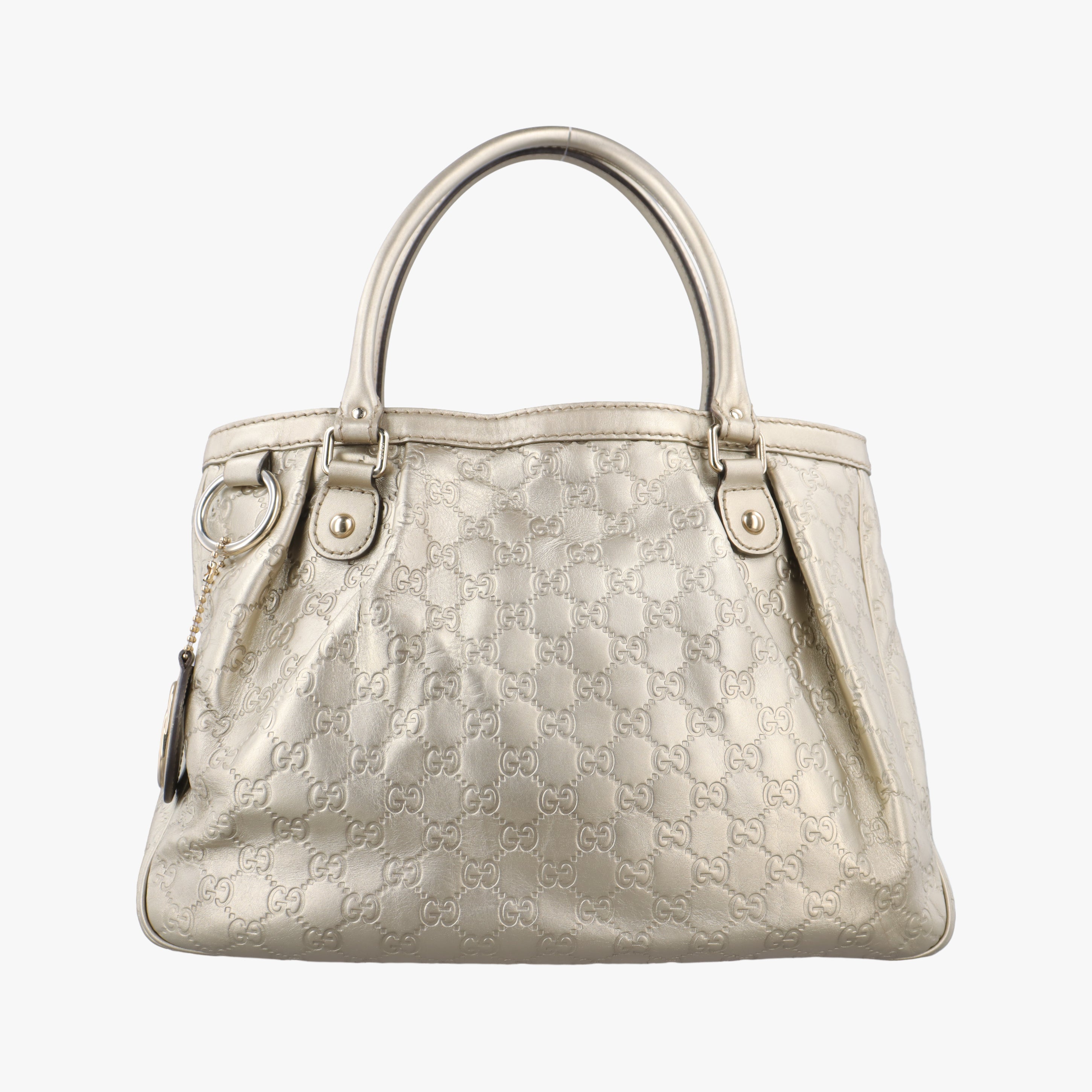Pre-owned Gucci Sukey Golden Leather 296835 handbag | stylenewstar