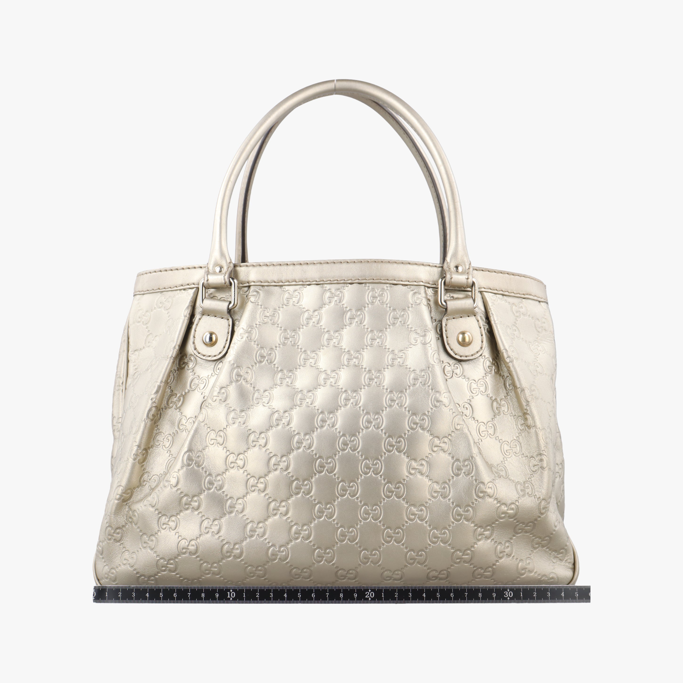 Pre-owned Gucci Sukey Golden Leather 296835 handbag | stylenewstar