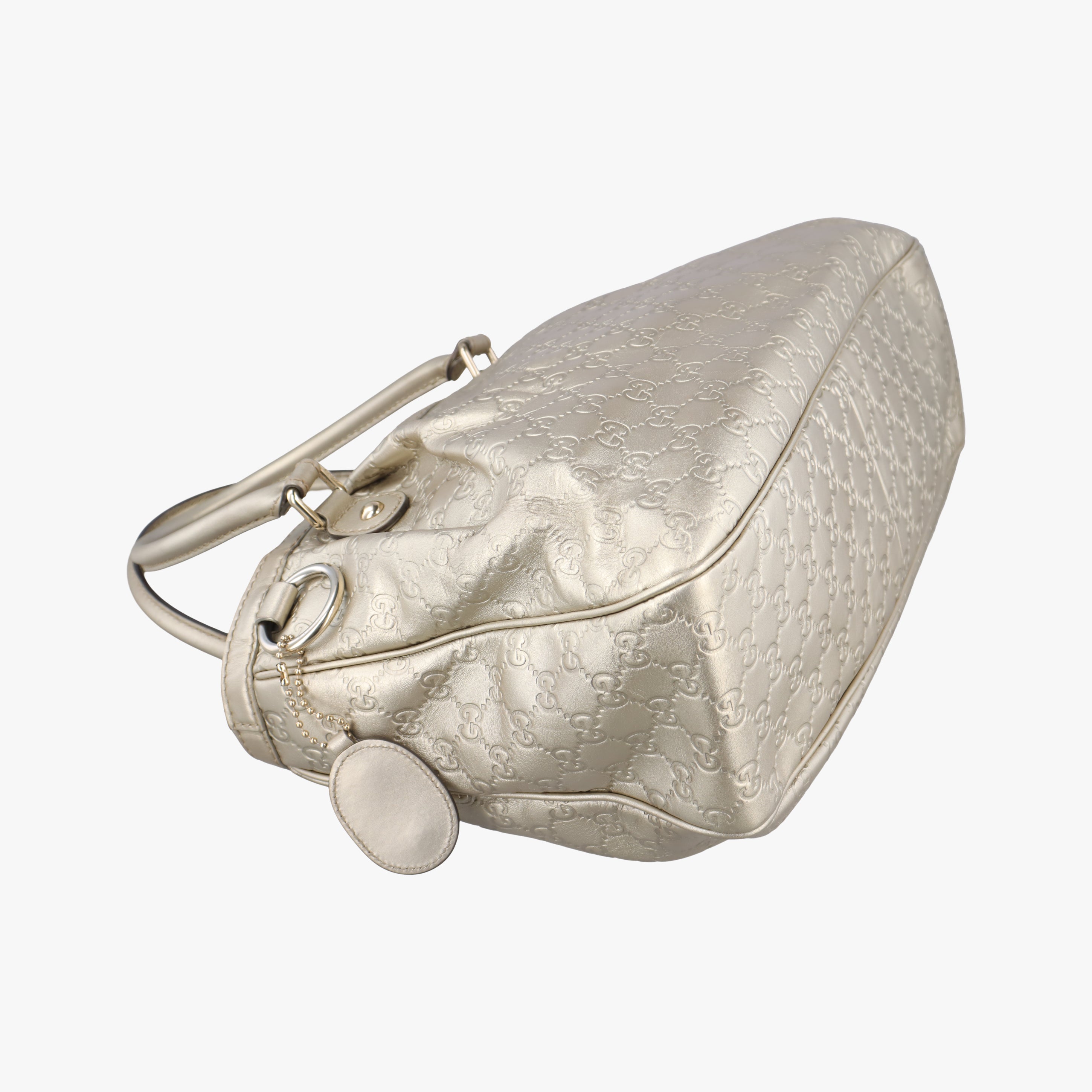 Pre-owned Gucci Sukey Golden Leather 296835 handbag | stylenewstar