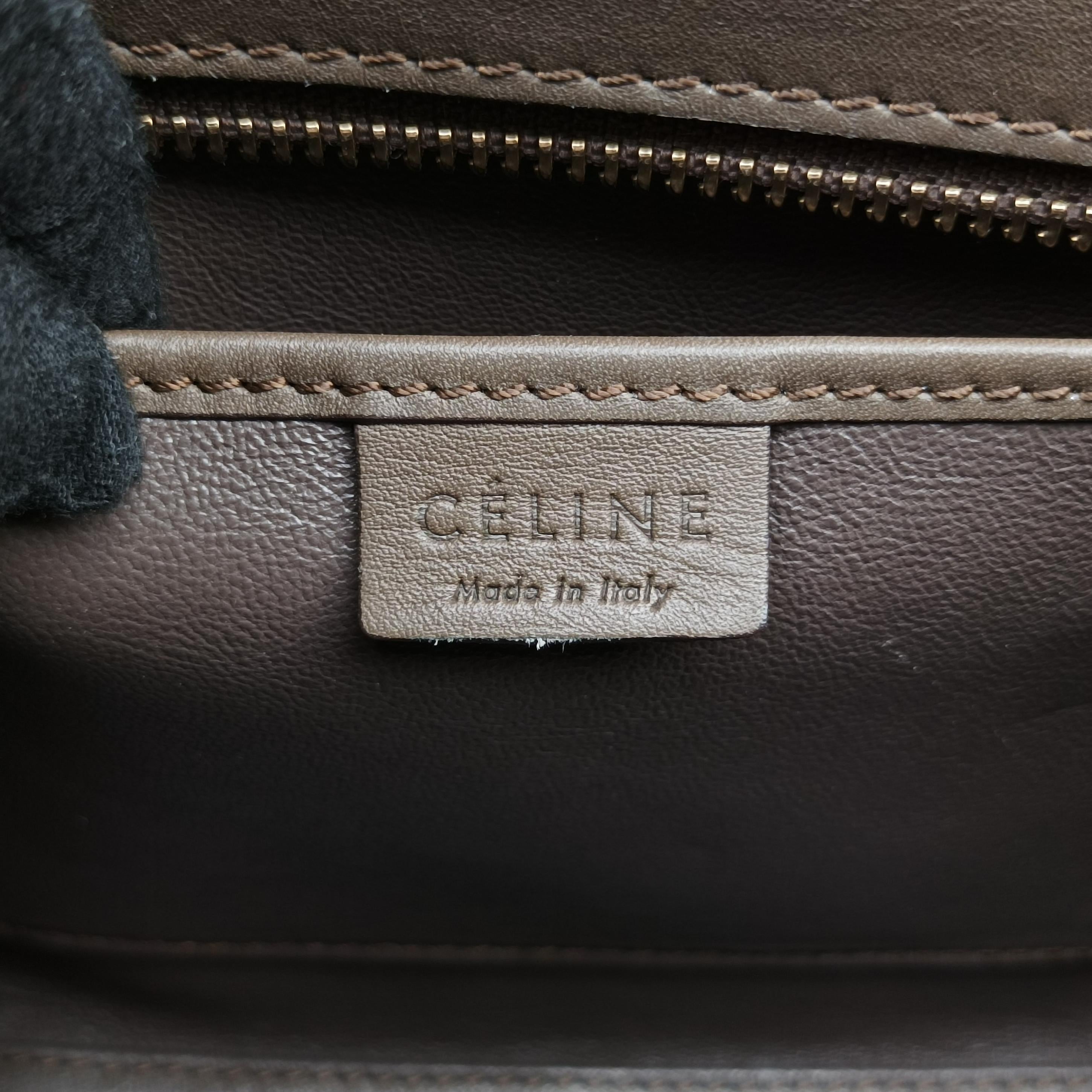 Vintage Celine luggage nano shopper Blue×white×Brown snakeskin  shoulderbag | stylenewstar