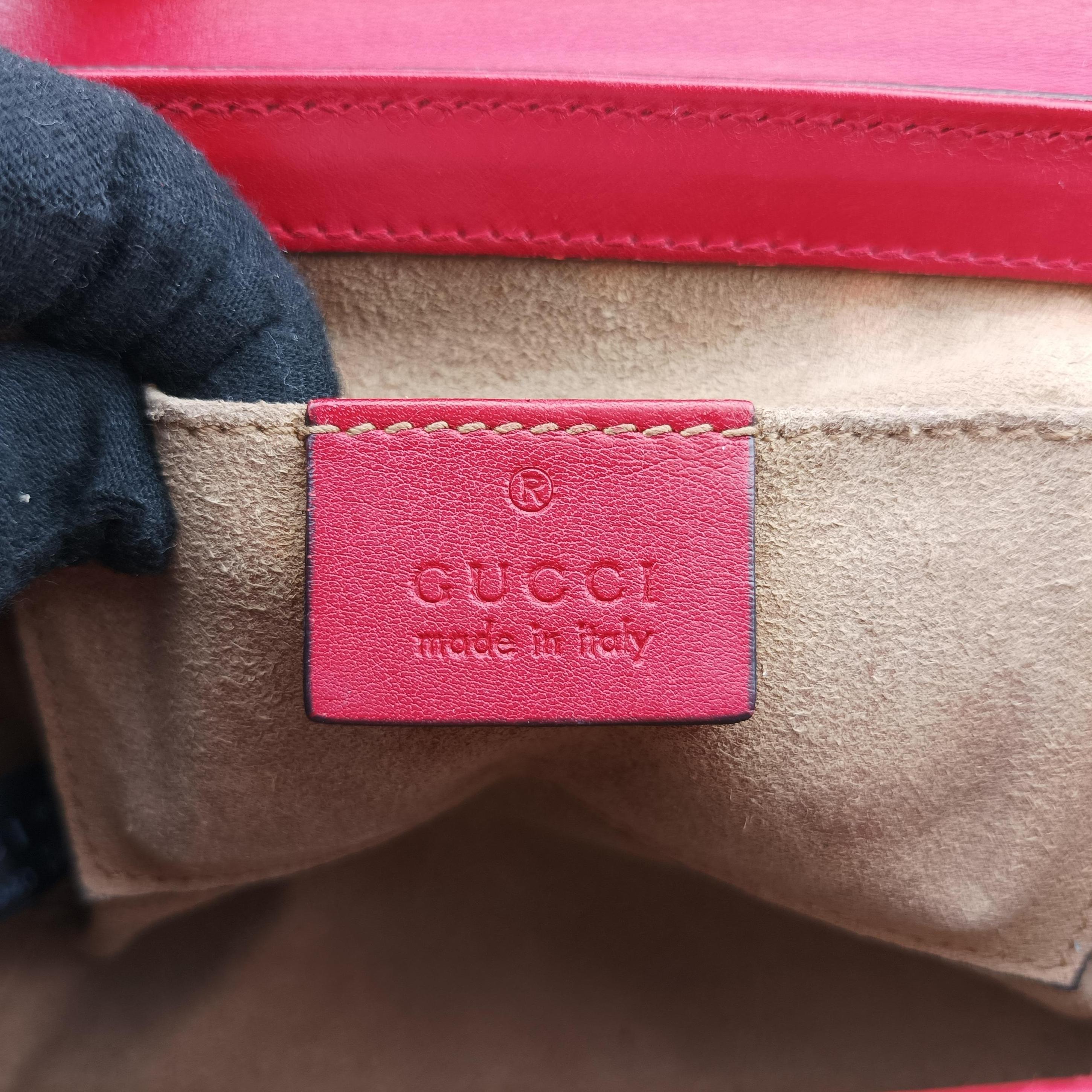 Pre-owned Gucci Padlock beige×red×pink PVC coated canvas×leather 409487 shoulderbag | stylenewstar