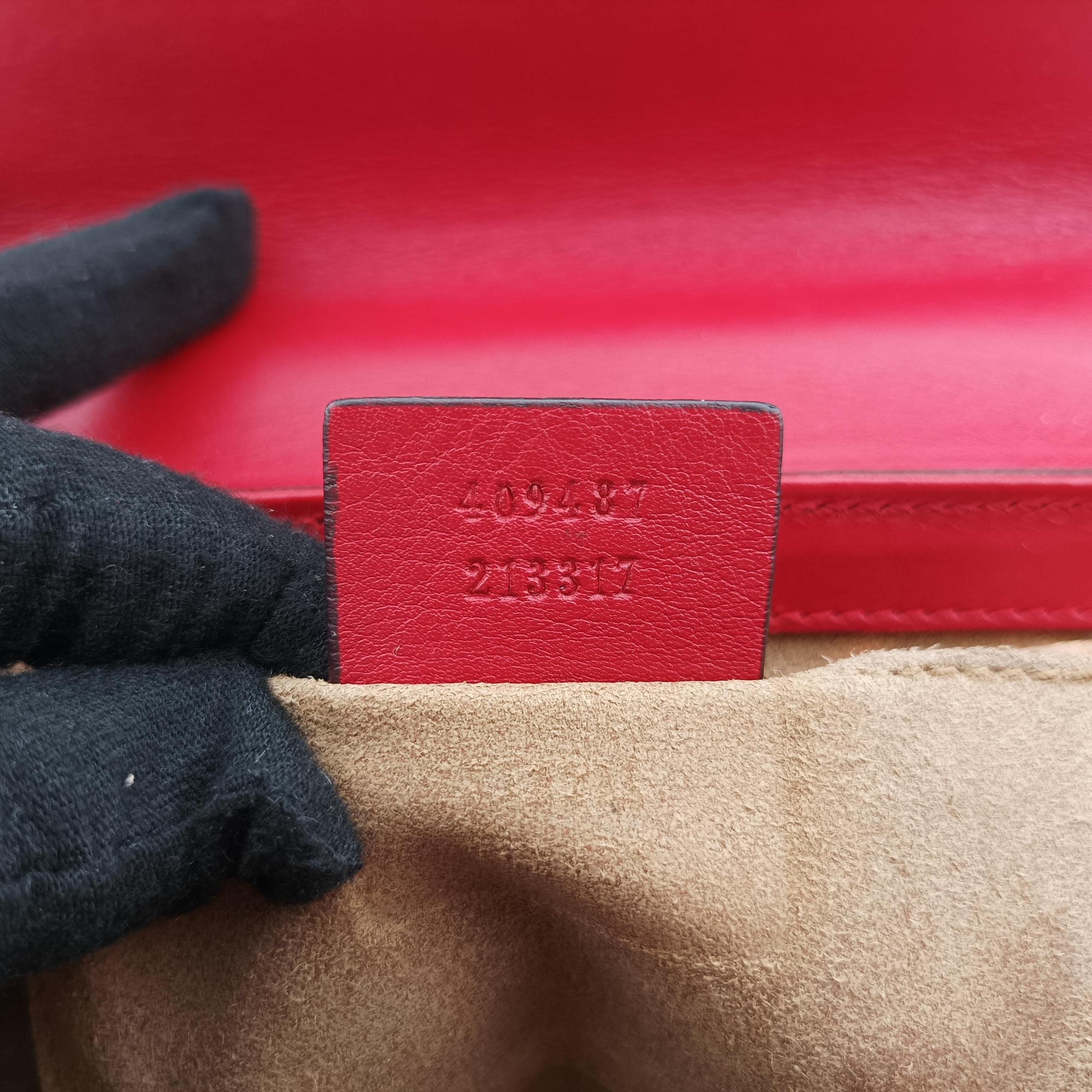 Pre-owned Gucci Padlock beige×red×pink PVC coated canvas×leather 409487 shoulderbag | stylenewstar