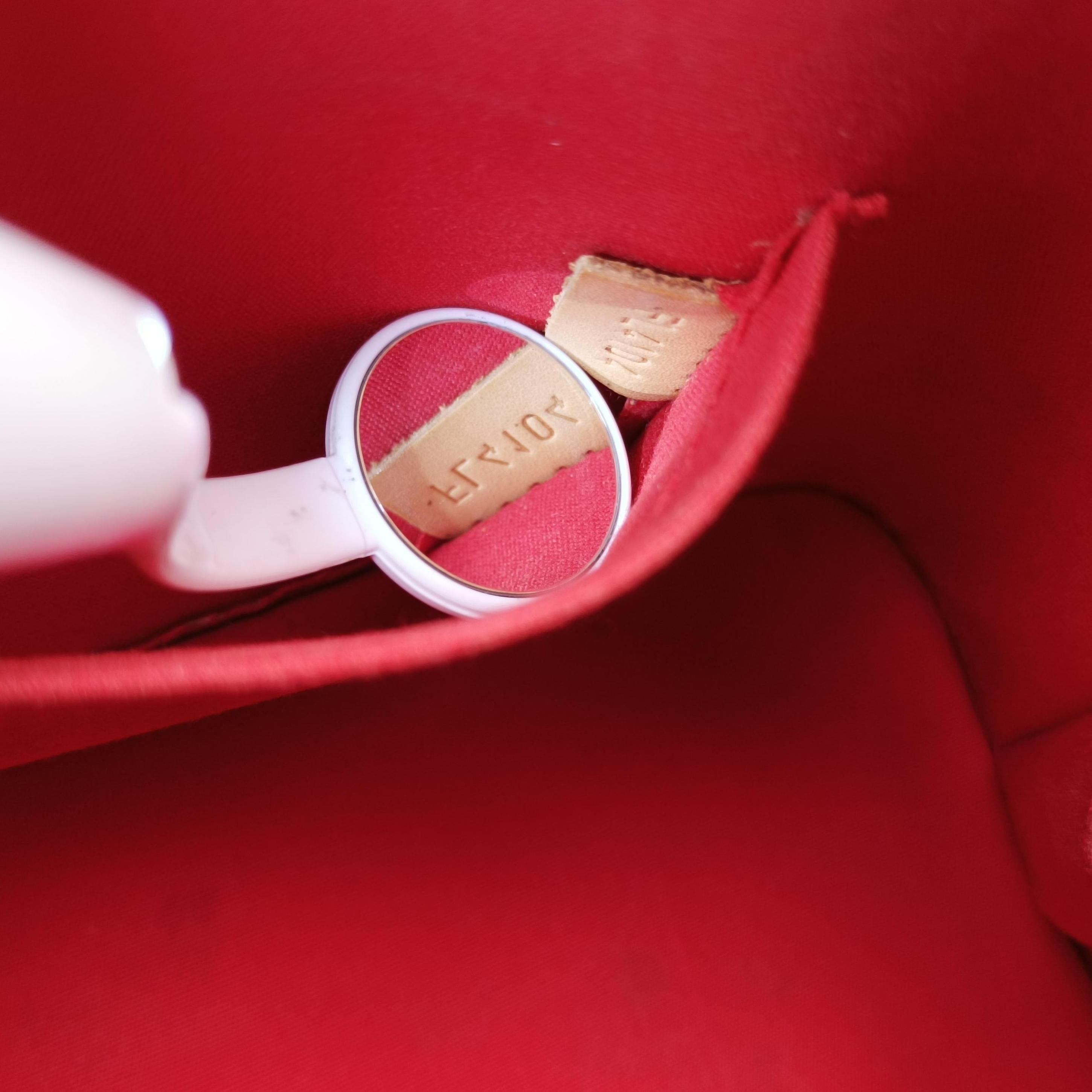 Pre-owned Louis Vuitton Alma BB CERISE Vernis M90174 shoulderbag | stylenewstar
