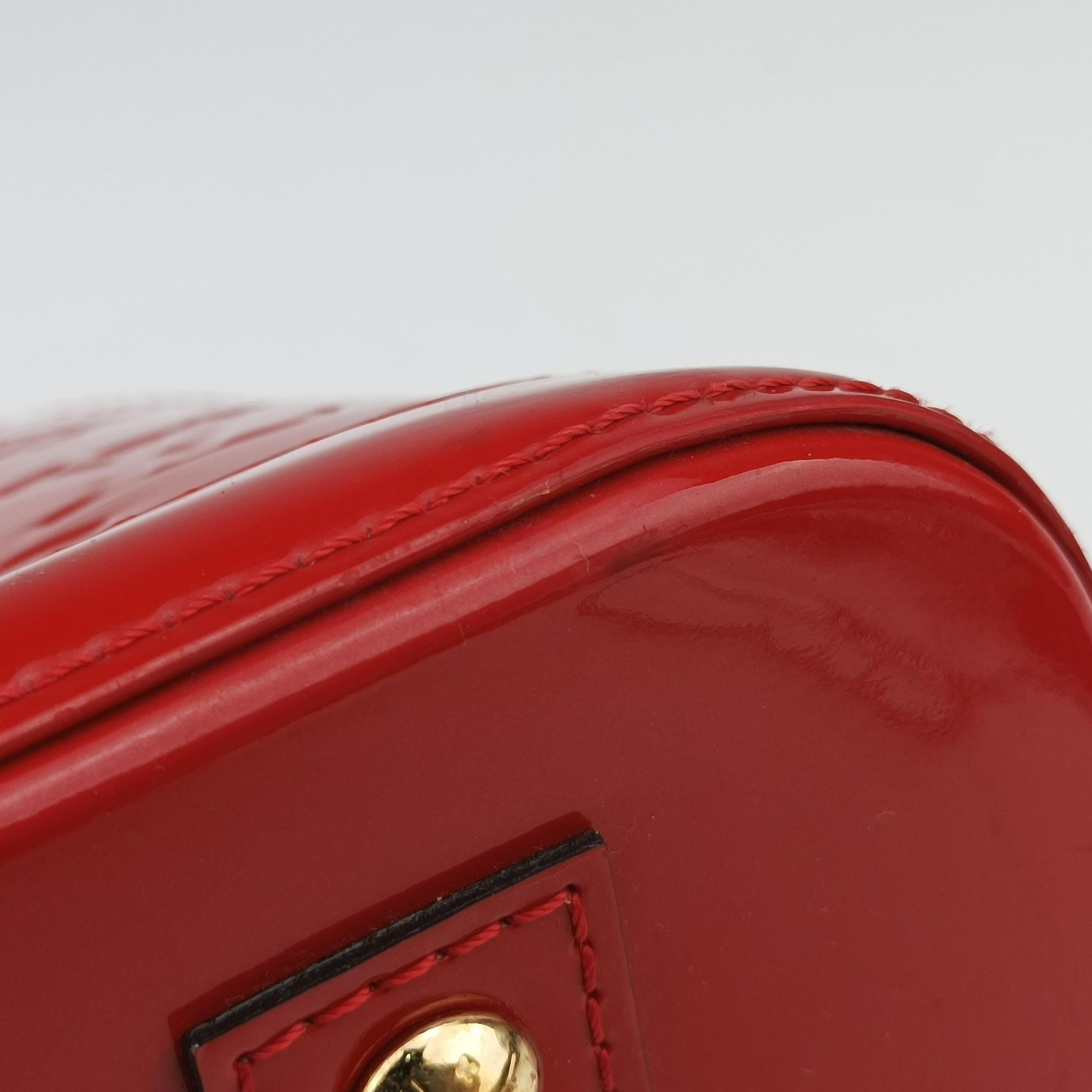 Pre-owned Louis Vuitton Alma BB CERISE Vernis M90174 shoulderbag | stylenewstar