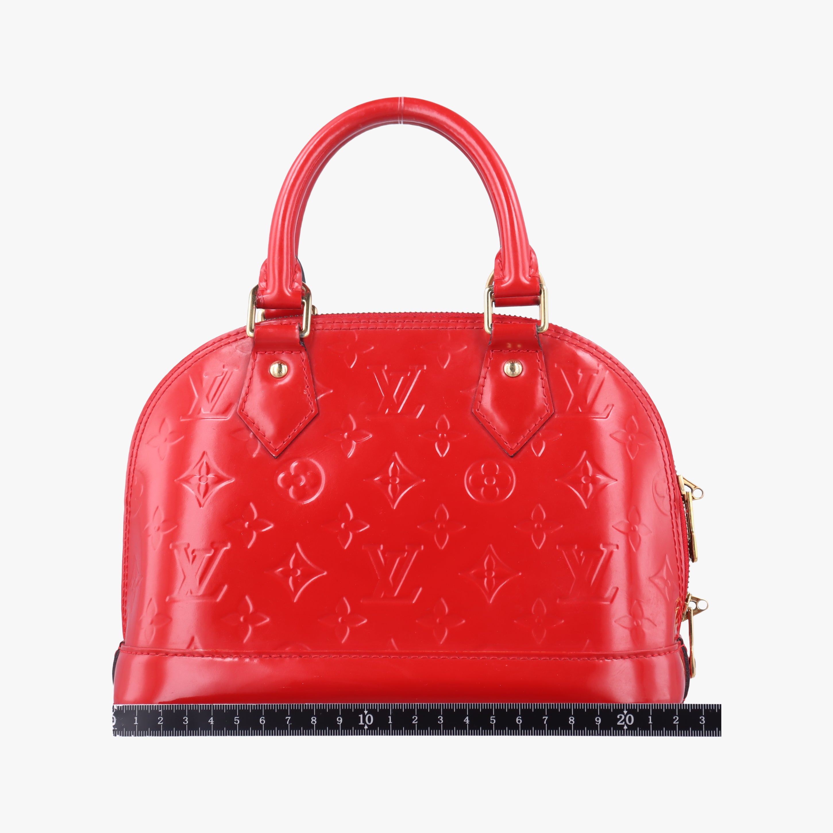 Pre-owned Louis Vuitton Alma BB CERISE Vernis M90174 shoulderbag | stylenewstar