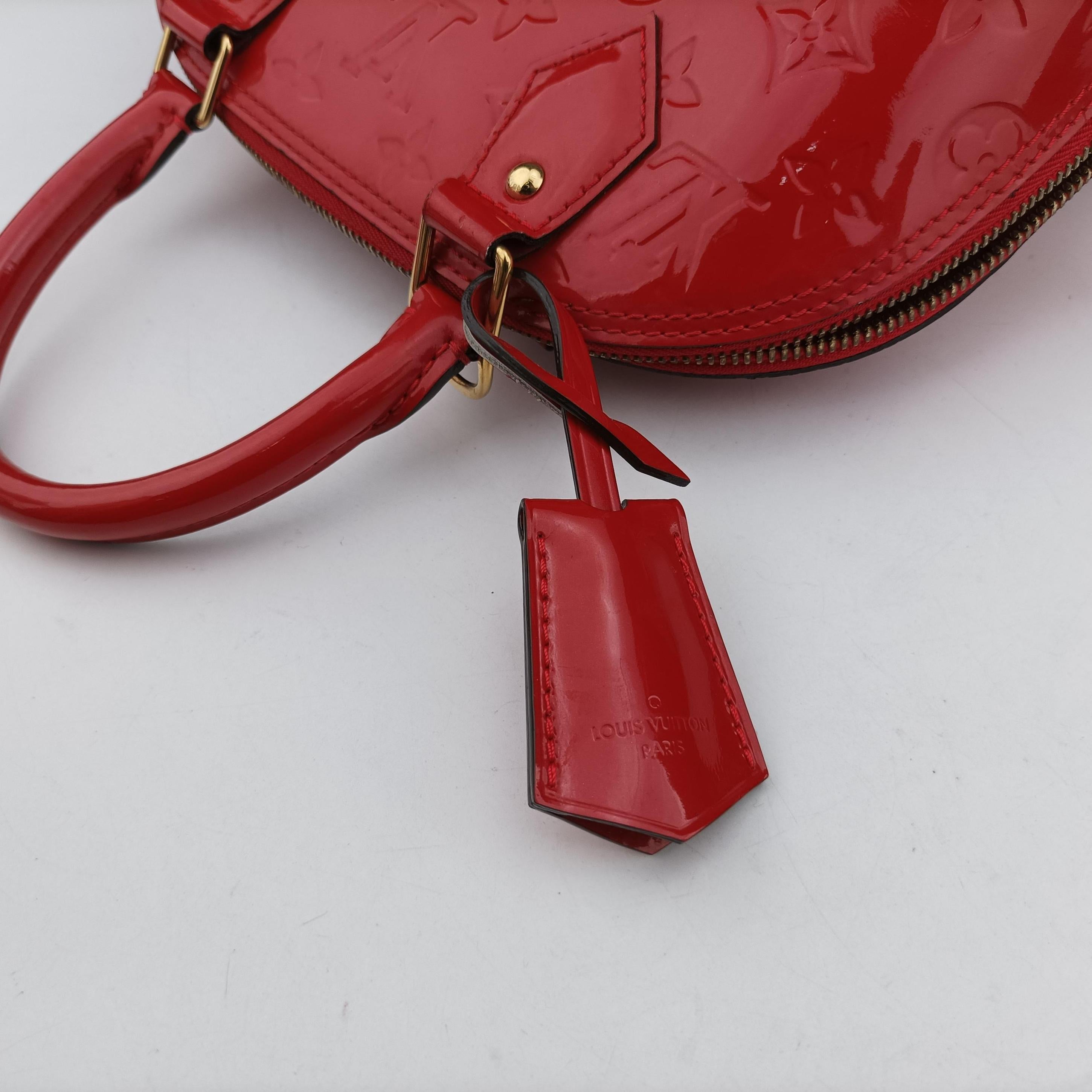 Pre-owned Louis Vuitton Alma BB CERISE Vernis M90174 shoulderbag | stylenewstar