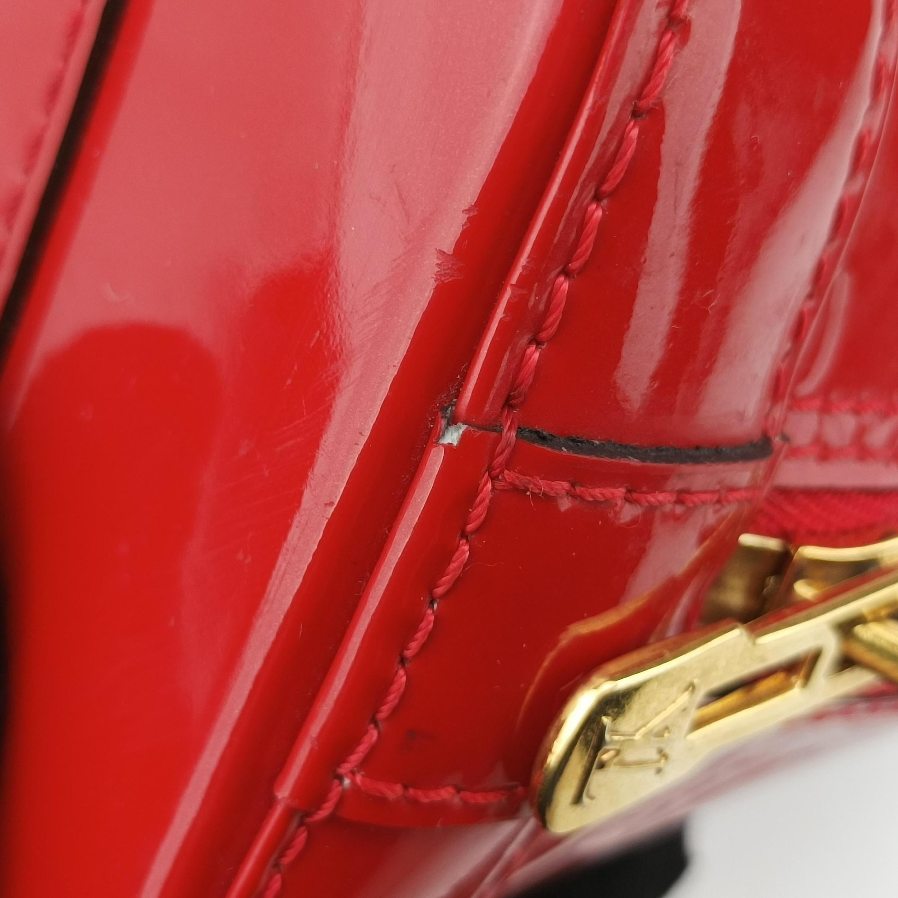 Pre-owned Louis Vuitton Alma BB CERISE Vernis M90174 shoulderbag | stylenewstar