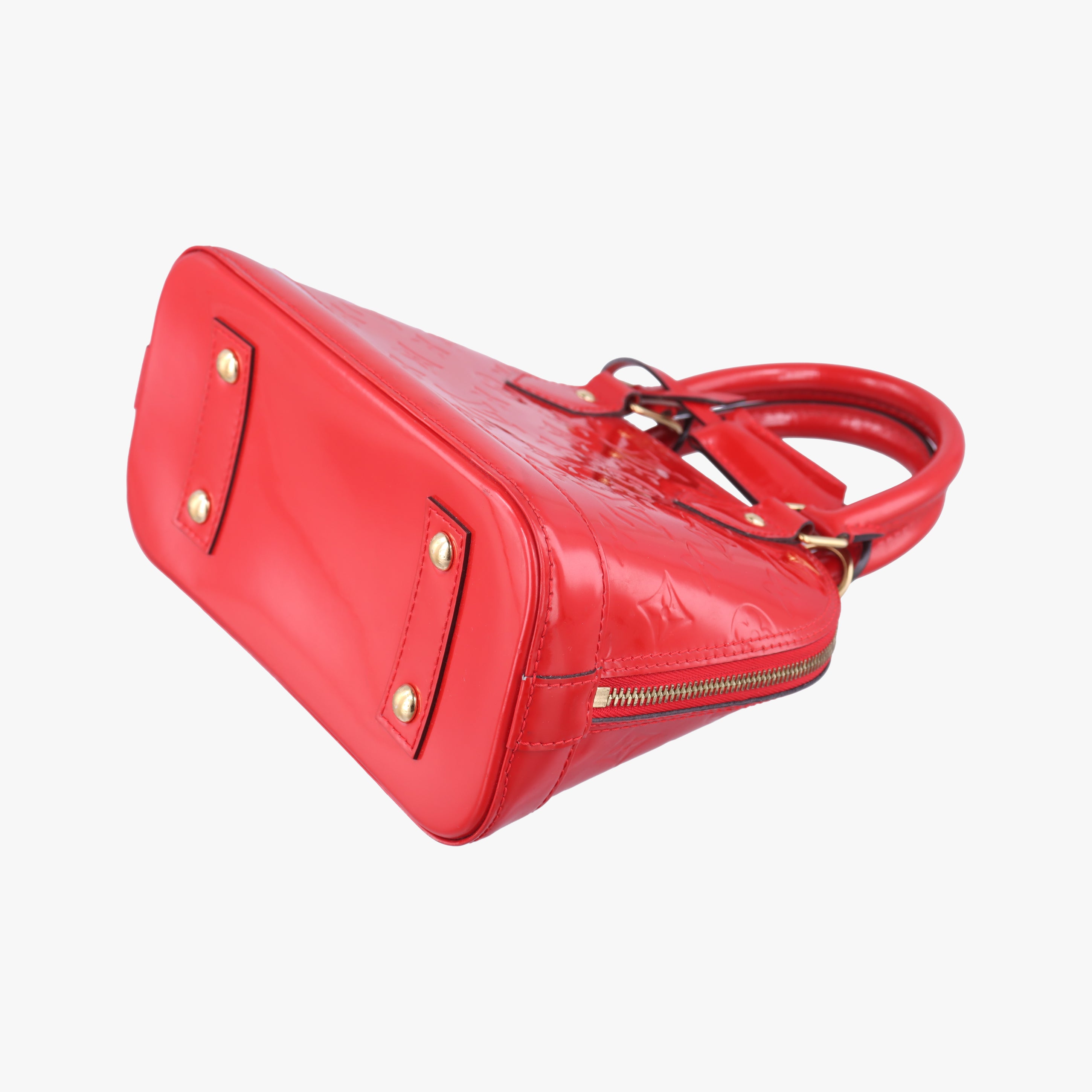 Pre-owned Louis Vuitton Alma BB CERISE Vernis M90174 shoulderbag | stylenewstar