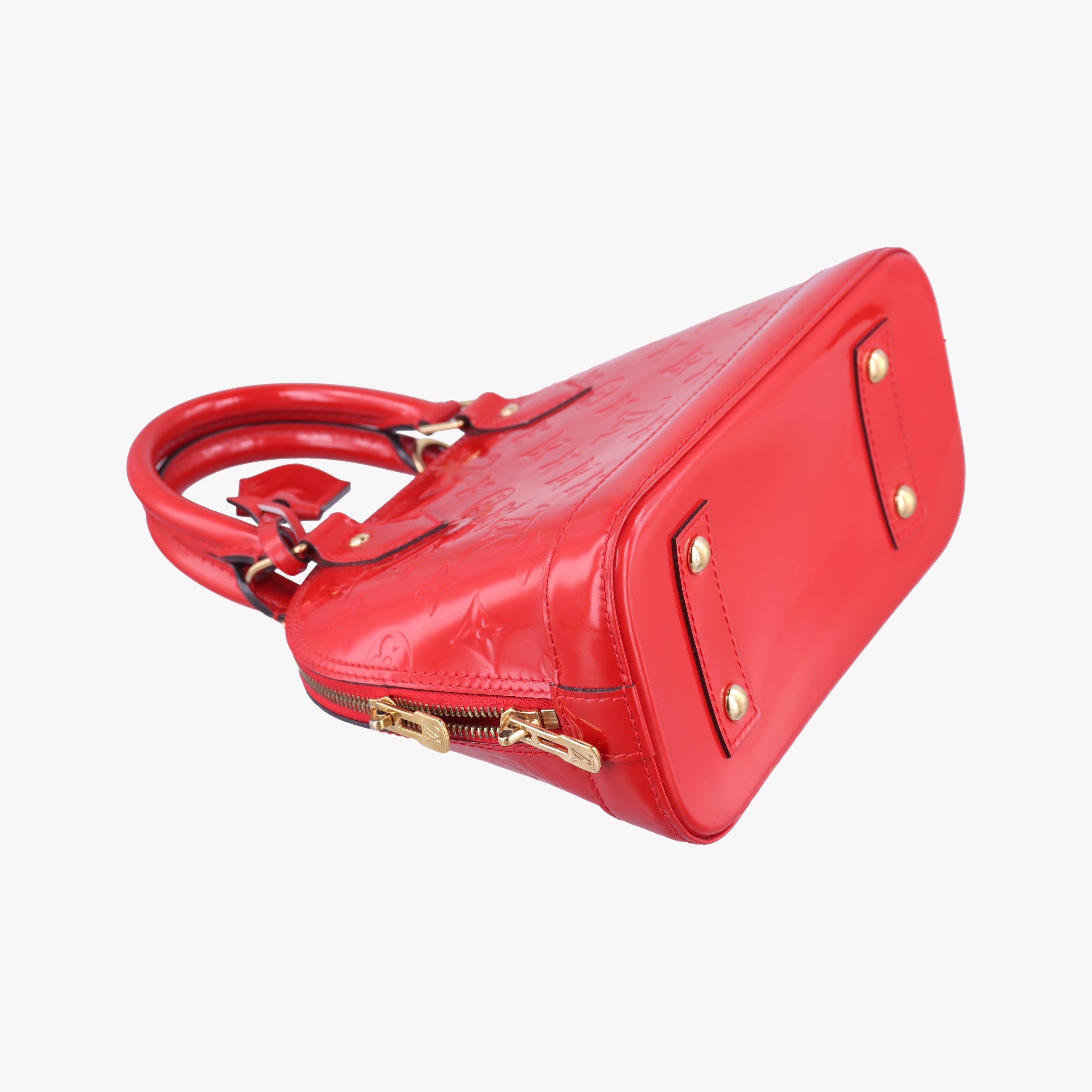 Pre-owned Louis Vuitton Alma BB CERISE Vernis M90174 shoulderbag | stylenewstar