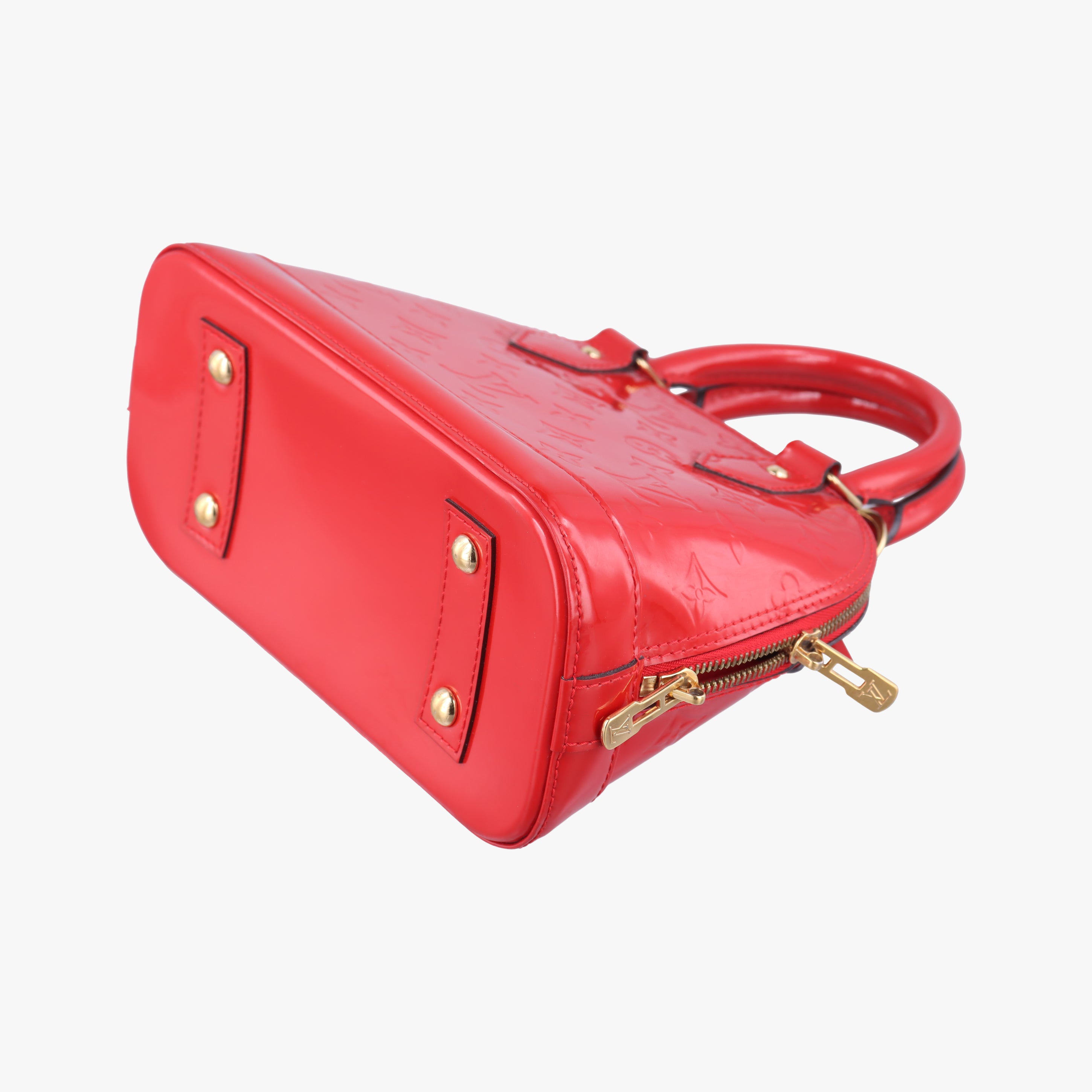 Pre-owned Louis Vuitton Alma BB CERISE Vernis M90174 shoulderbag | stylenewstar