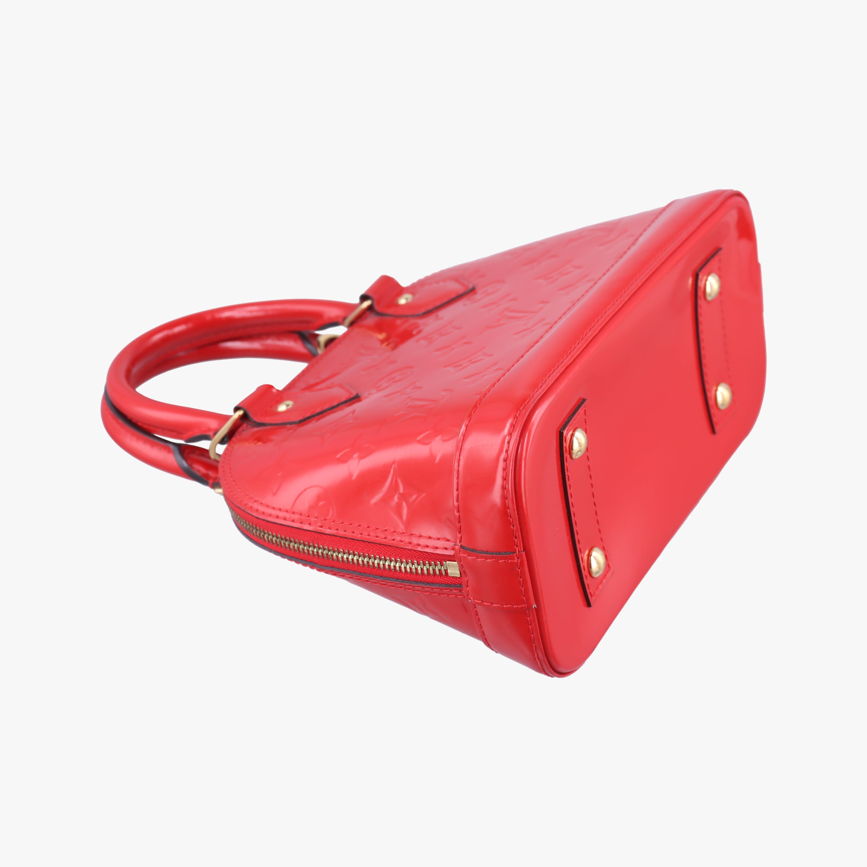 Pre-owned Louis Vuitton Alma BB CERISE Vernis M90174 shoulderbag | stylenewstar