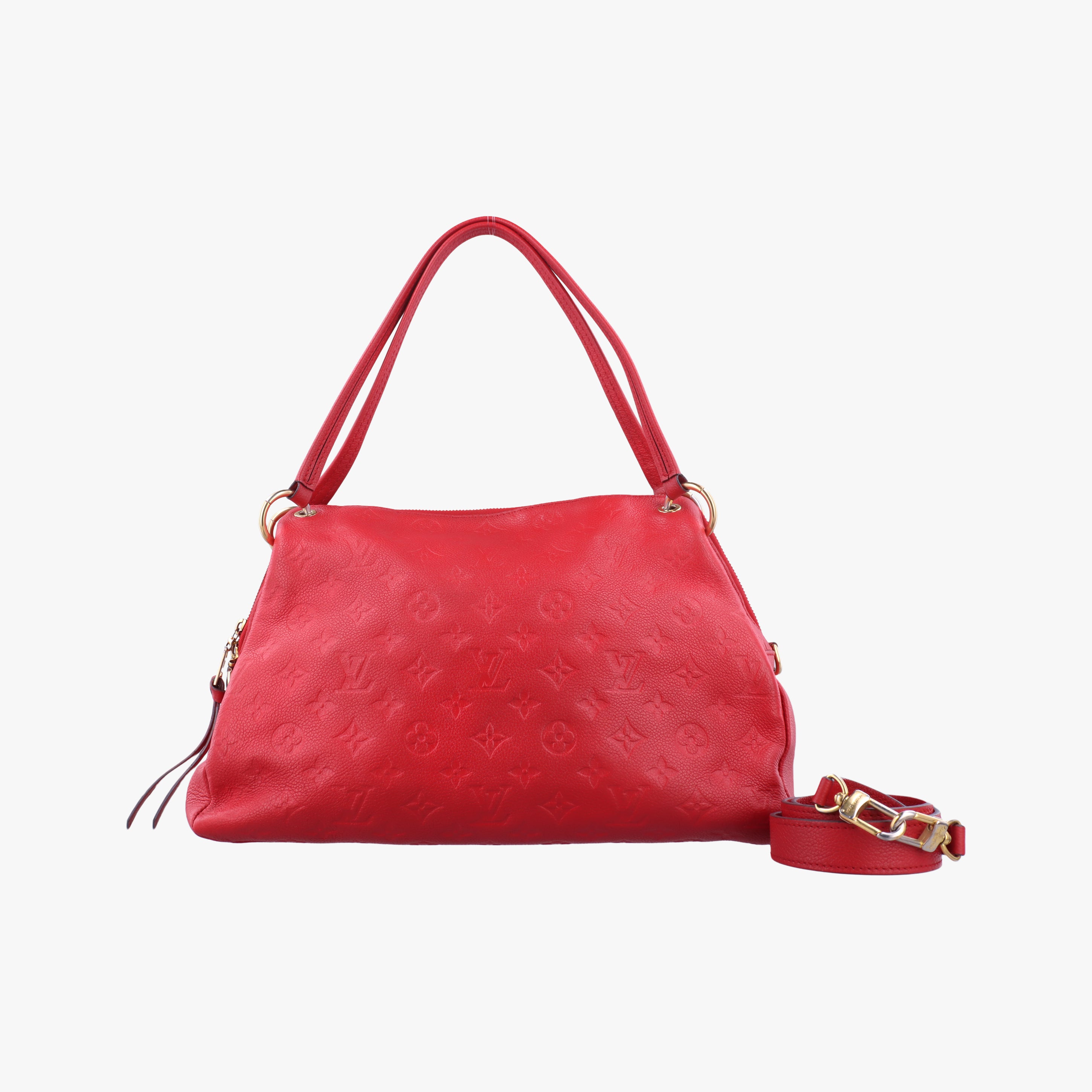 Pre-owned Louis Vuitton Pontus PM Red Monogram Empreinte M43720 shoulderbag | stylenewstar