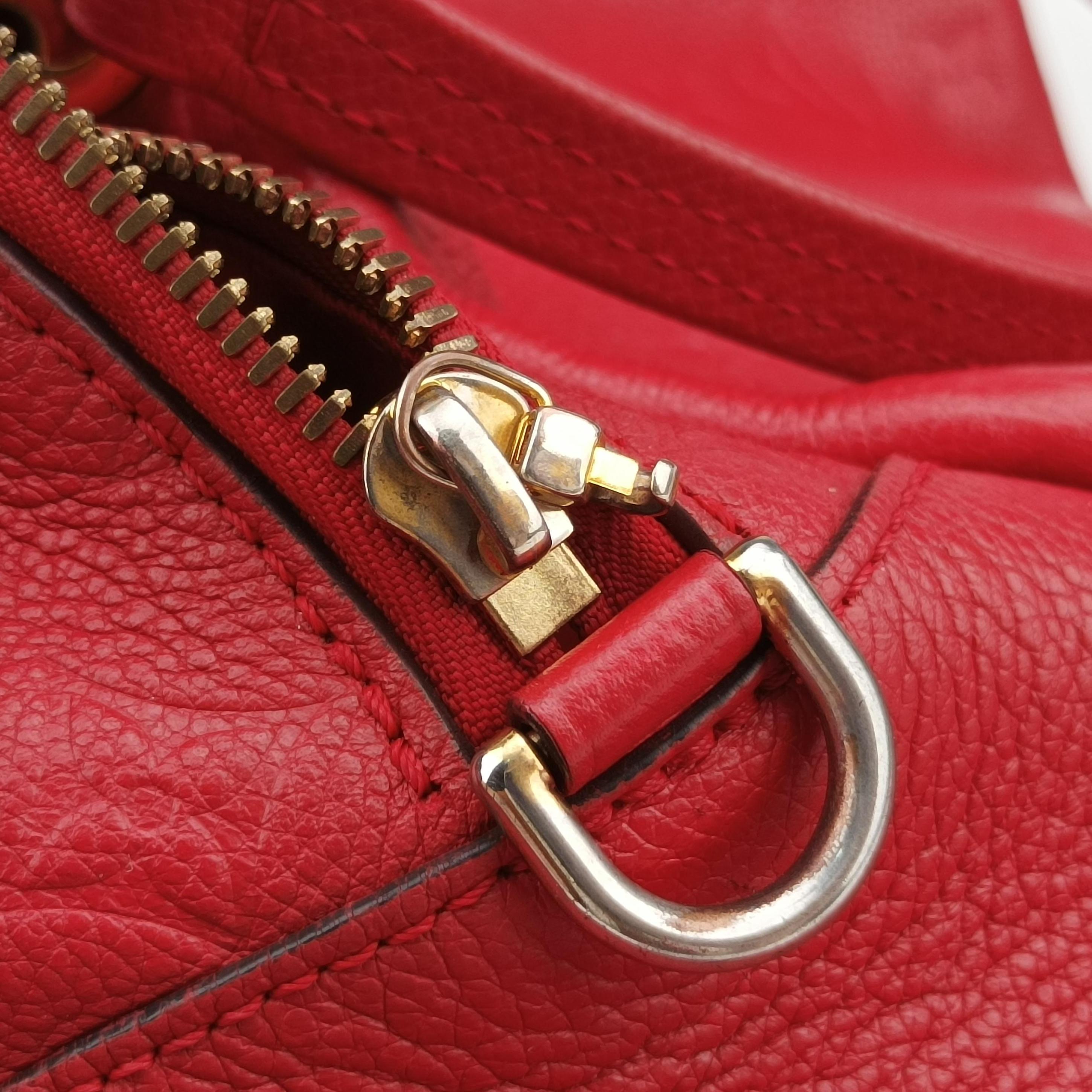 Pre-owned Louis Vuitton Pontus PM Red Monogram Empreinte M43720 shoulderbag | stylenewstar