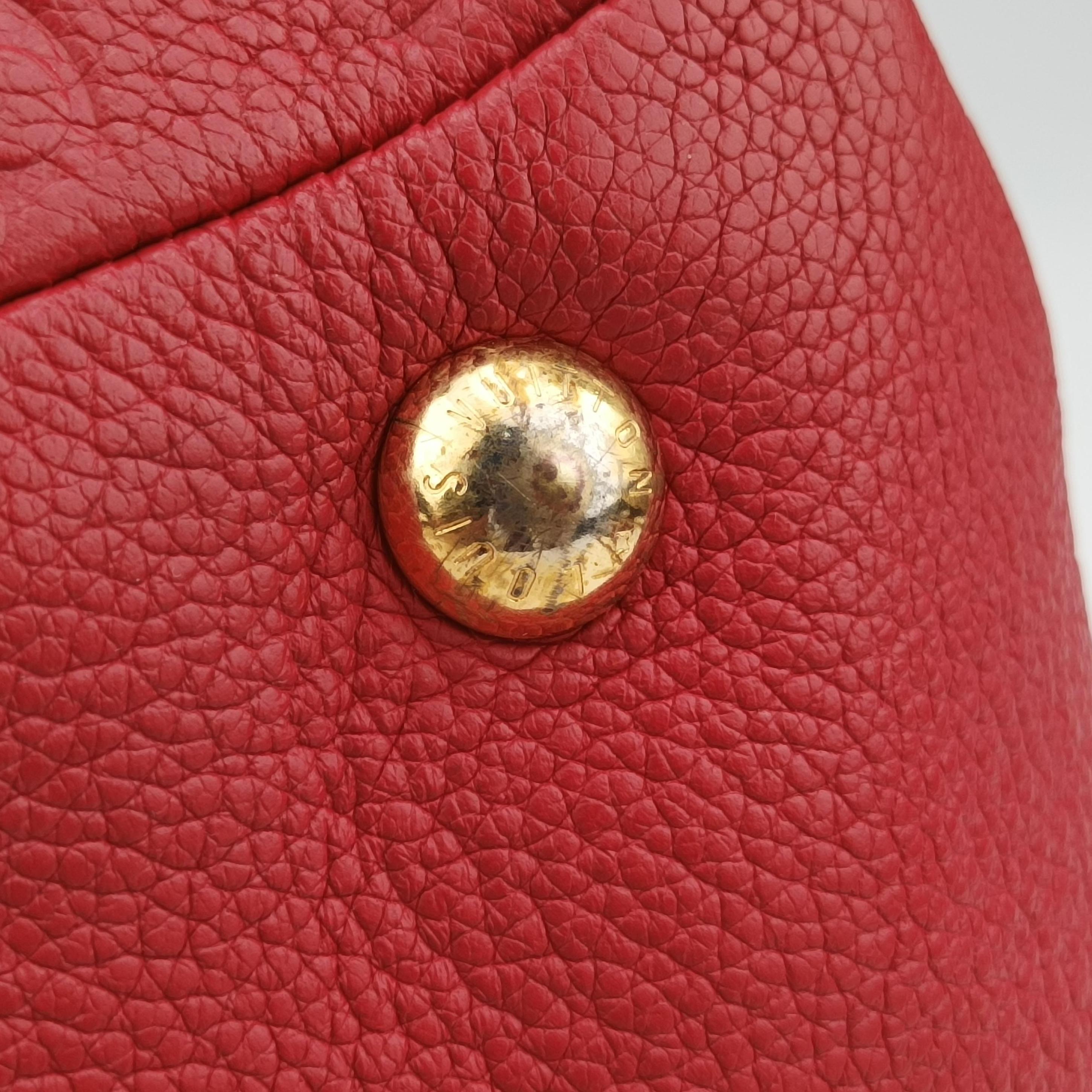 Pre-owned Louis Vuitton Pontus PM Red Monogram Empreinte M43720 shoulderbag | stylenewstar