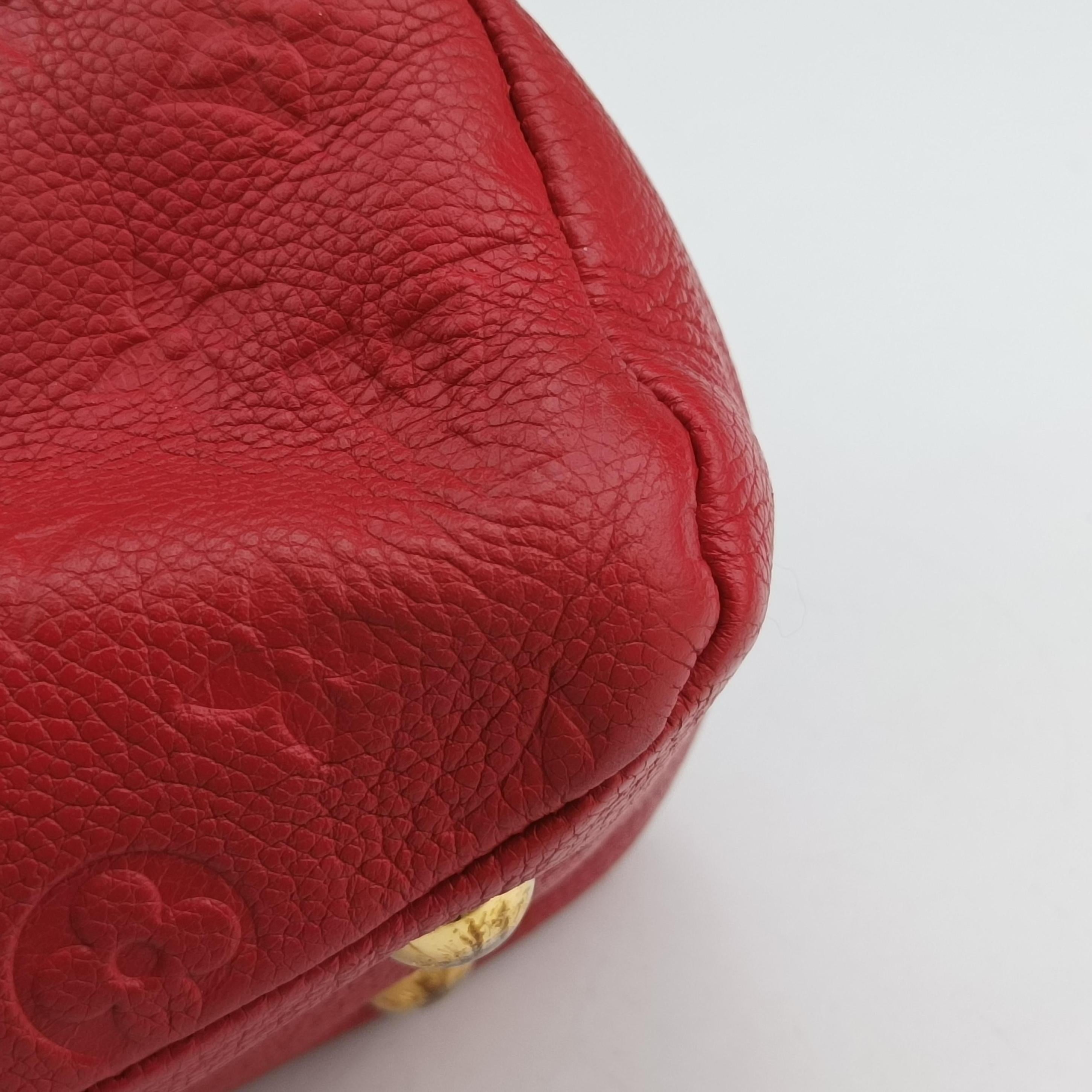 Pre-owned Louis Vuitton Pontus PM Red Monogram Empreinte M43720 shoulderbag | stylenewstar