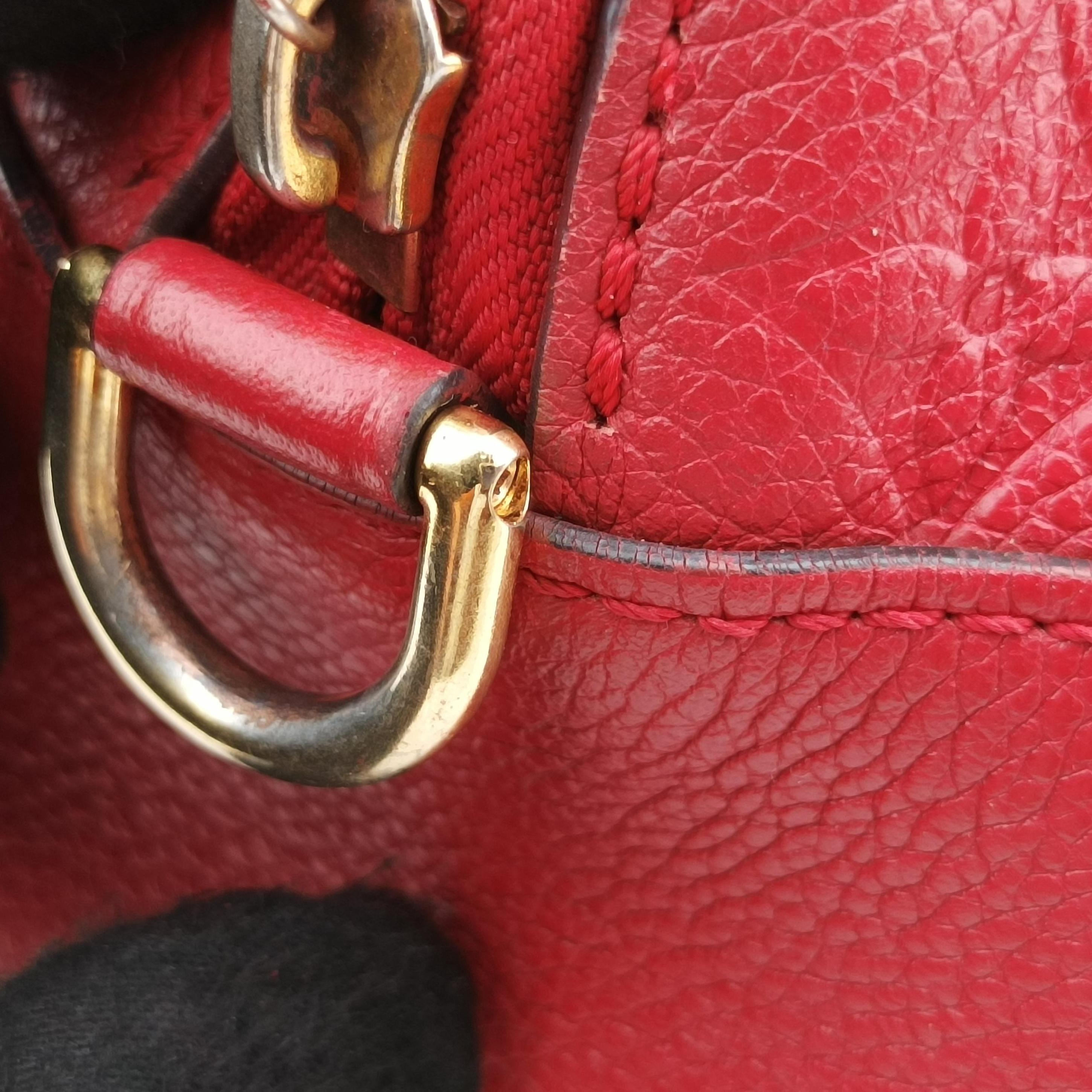 Pre-owned Louis Vuitton Pontus PM Red Monogram Empreinte M43720 shoulderbag | stylenewstar