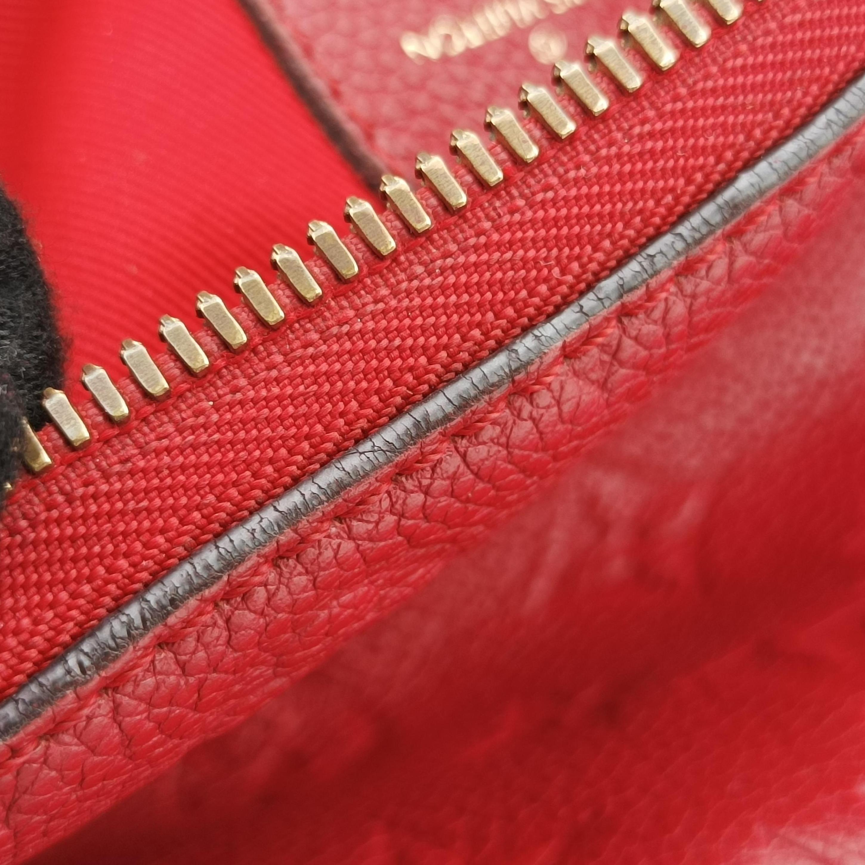 Pre-owned Louis Vuitton Pontus PM Red Monogram Empreinte M43720 shoulderbag | stylenewstar