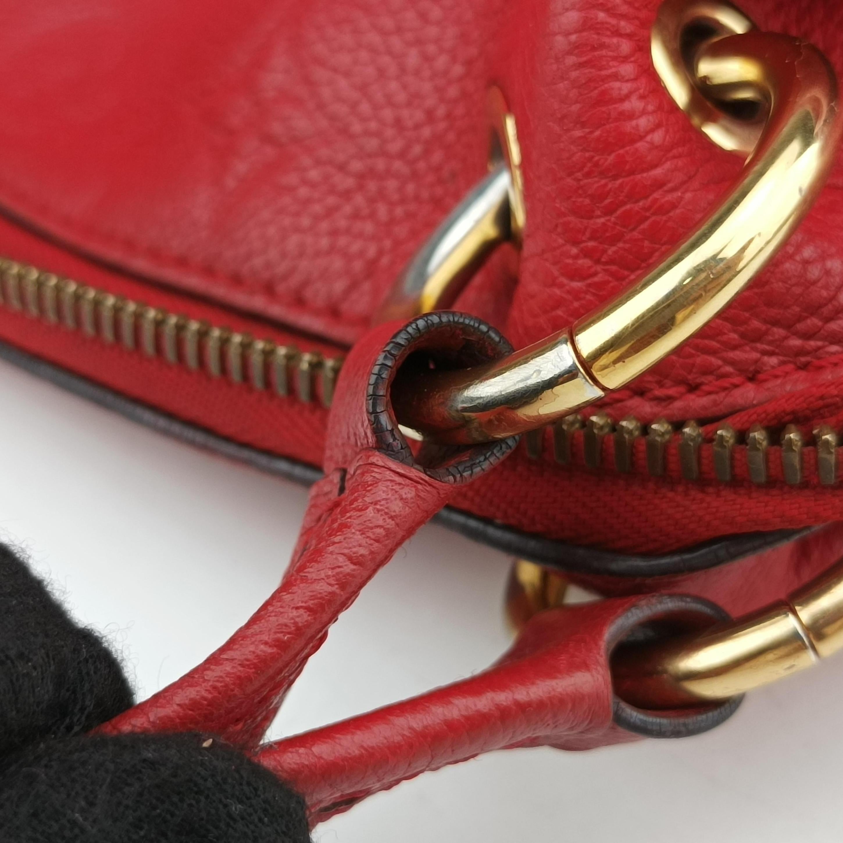 Pre-owned Louis Vuitton Pontus PM Red Monogram Empreinte M43720 shoulderbag | stylenewstar