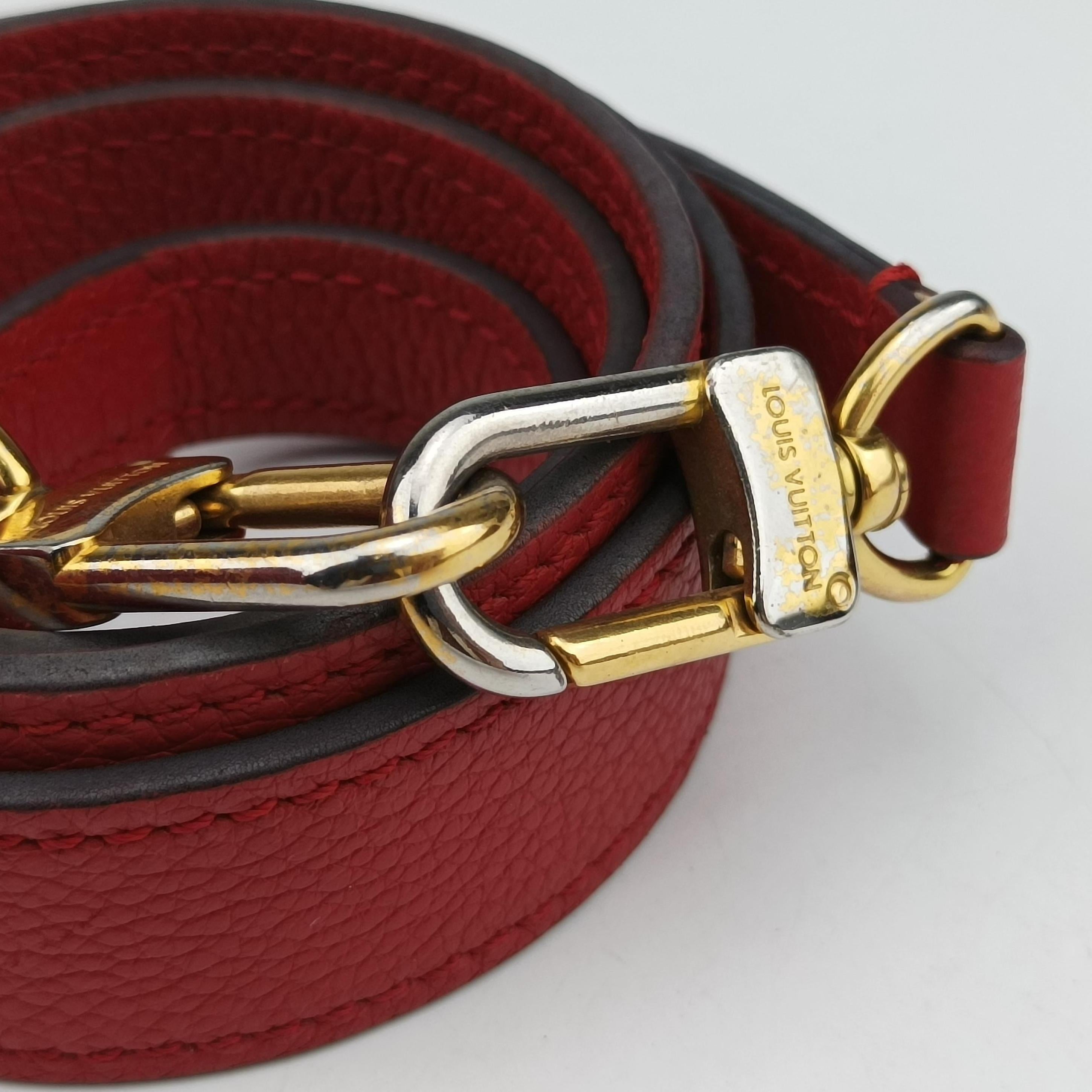 Pre-owned Louis Vuitton Pontus PM Red Monogram Empreinte M43720 shoulderbag | stylenewstar
