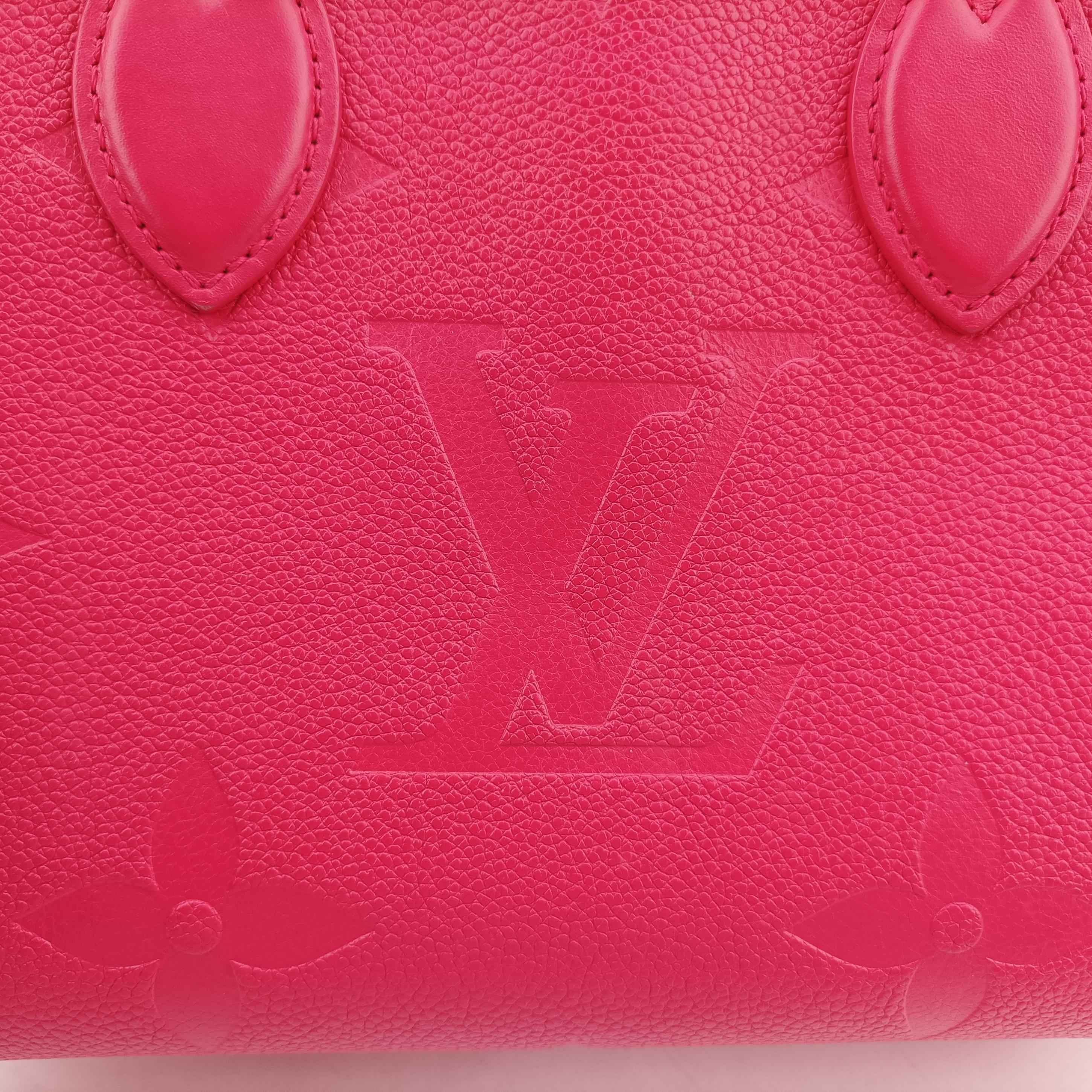 Pre-owned Louis Vuitton On The Go PM FREESIA Monogram Empreinte M45660 shoulderbag | stylenewstar