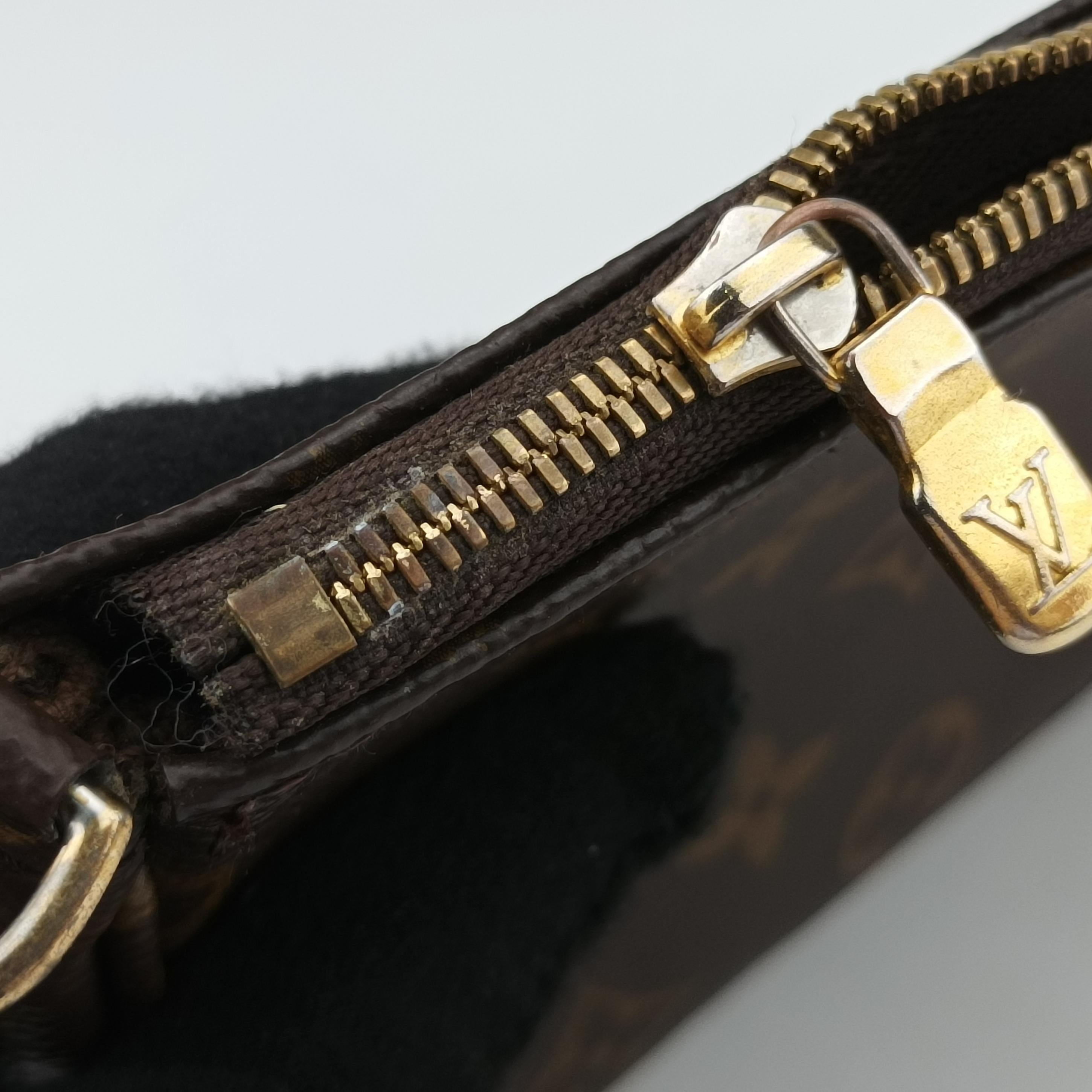 Pre-owned Louis Vuitton MULTI POCHETTE ACCESSOIRES MARRON×ROSE CLAIRE Monogram Canvas M44840 shoulderbag | stylenewstar