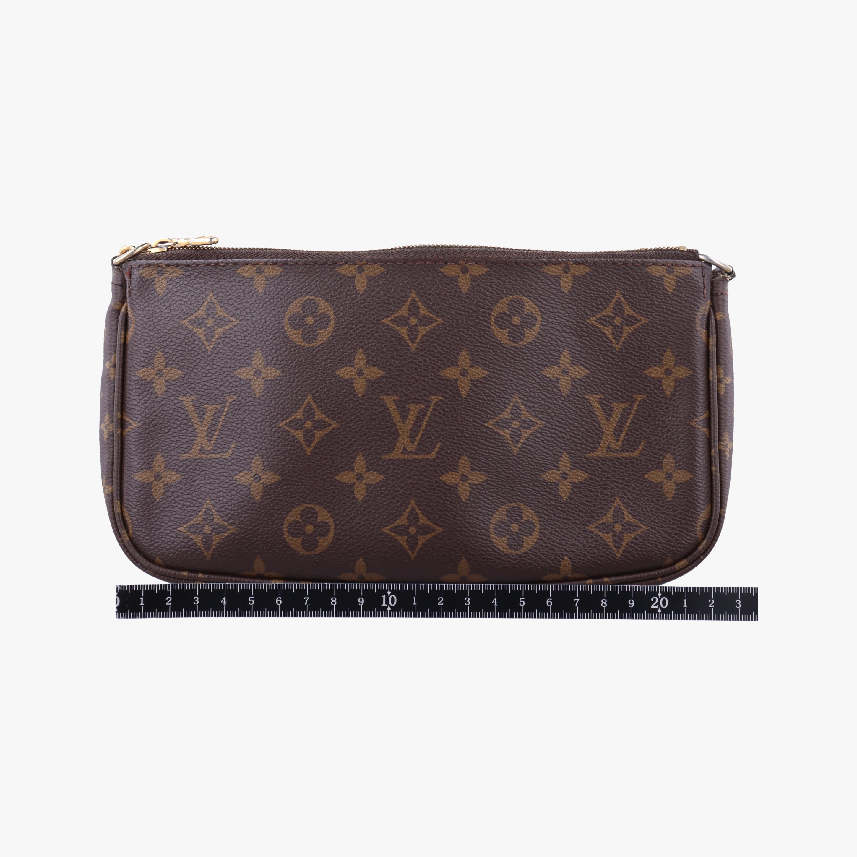 Pre-owned Louis Vuitton MULTI POCHETTE ACCESSOIRES MARRON×ROSE CLAIRE Monogram Canvas M44840 shoulderbag | stylenewstar