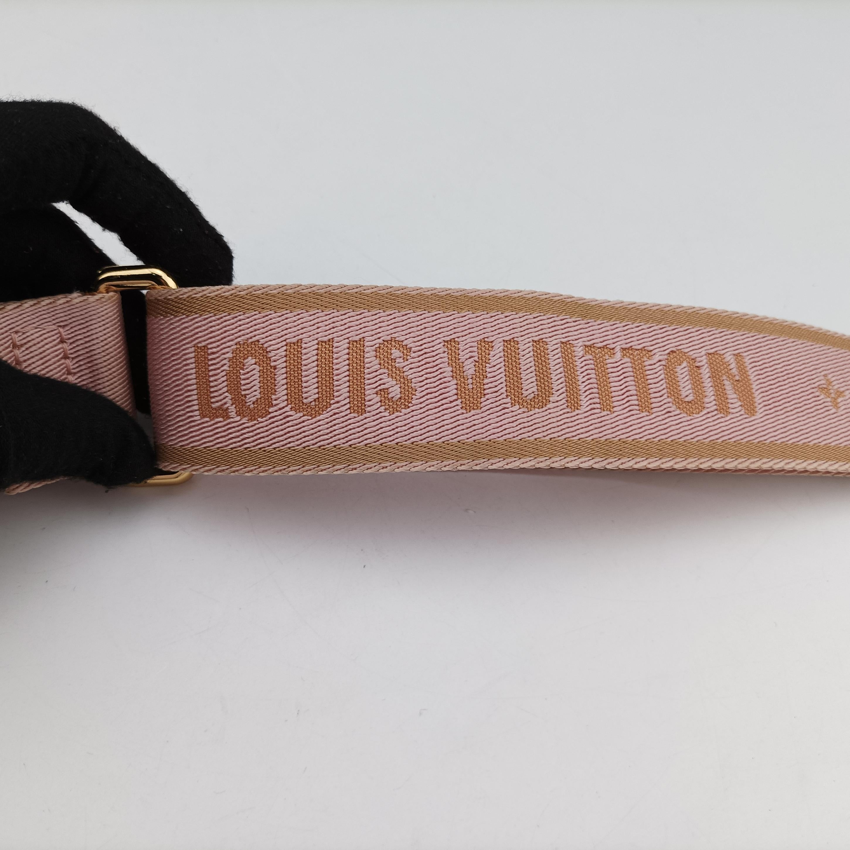 Pre-owned Louis Vuitton MULTI POCHETTE ACCESSOIRES MARRON×ROSE CLAIRE Monogram Canvas M44840 shoulderbag | stylenewstar